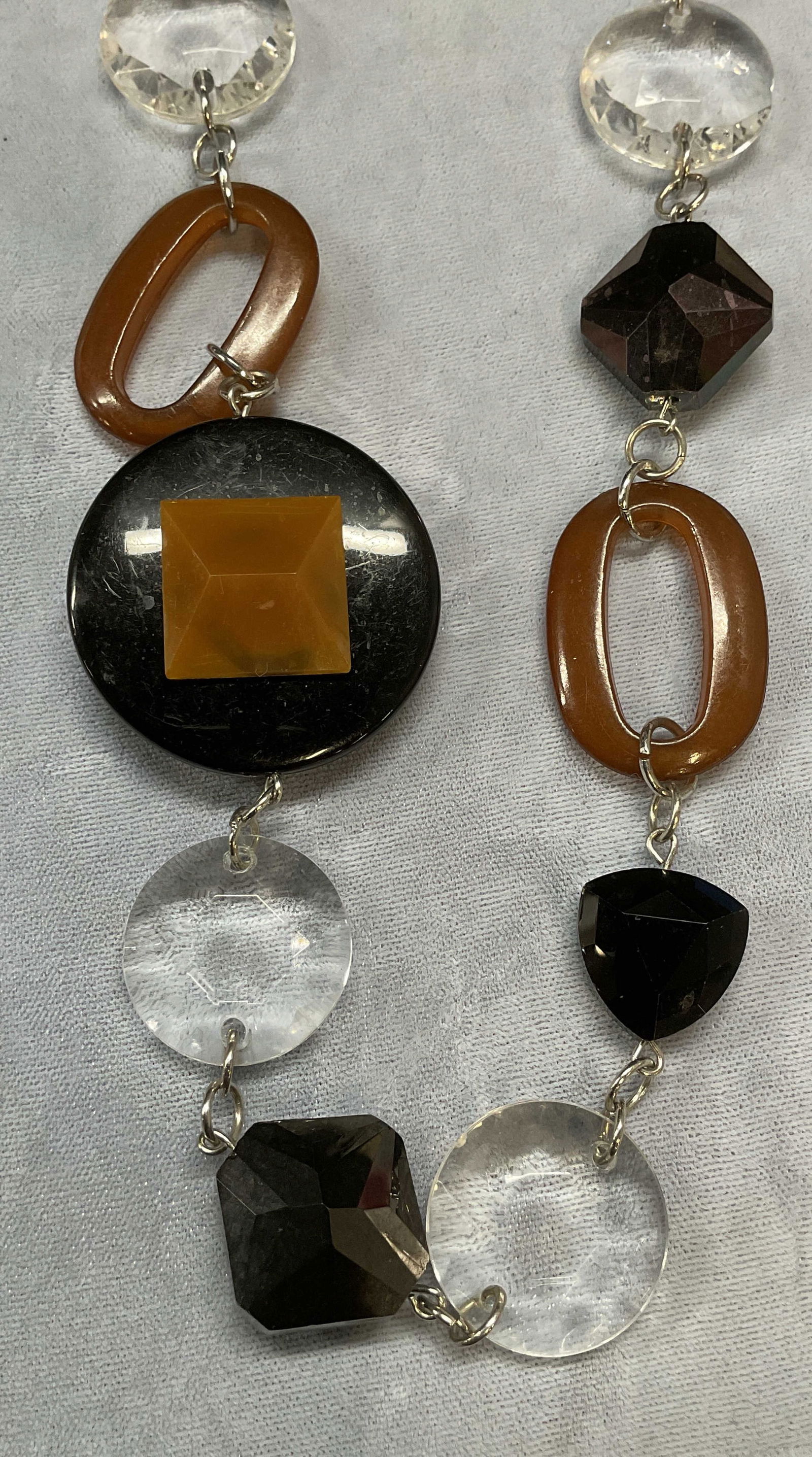 Loft Black & Brown Crystal beaded Necklace (1 of 6)