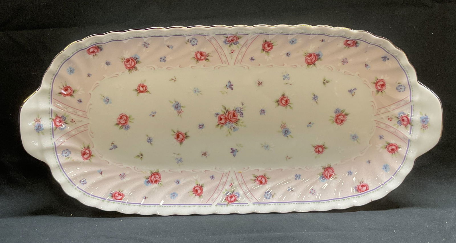 Andrea By SADEK Petit Rose Porcelain Platter (1 of 6)