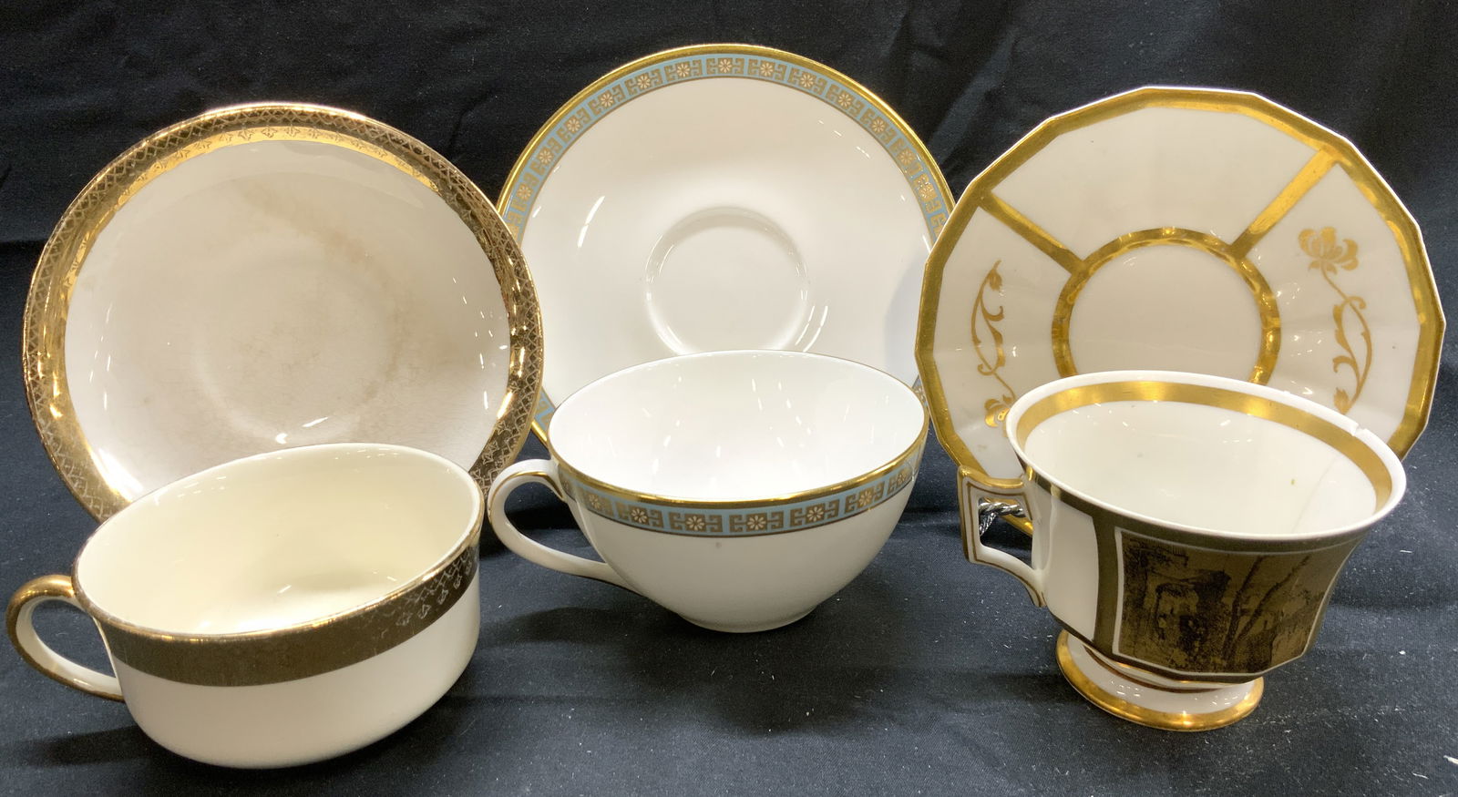 Vtg 6 Asst Prc T Cup & Saucers ROYAL DOULTON & Mre (1 of 10)