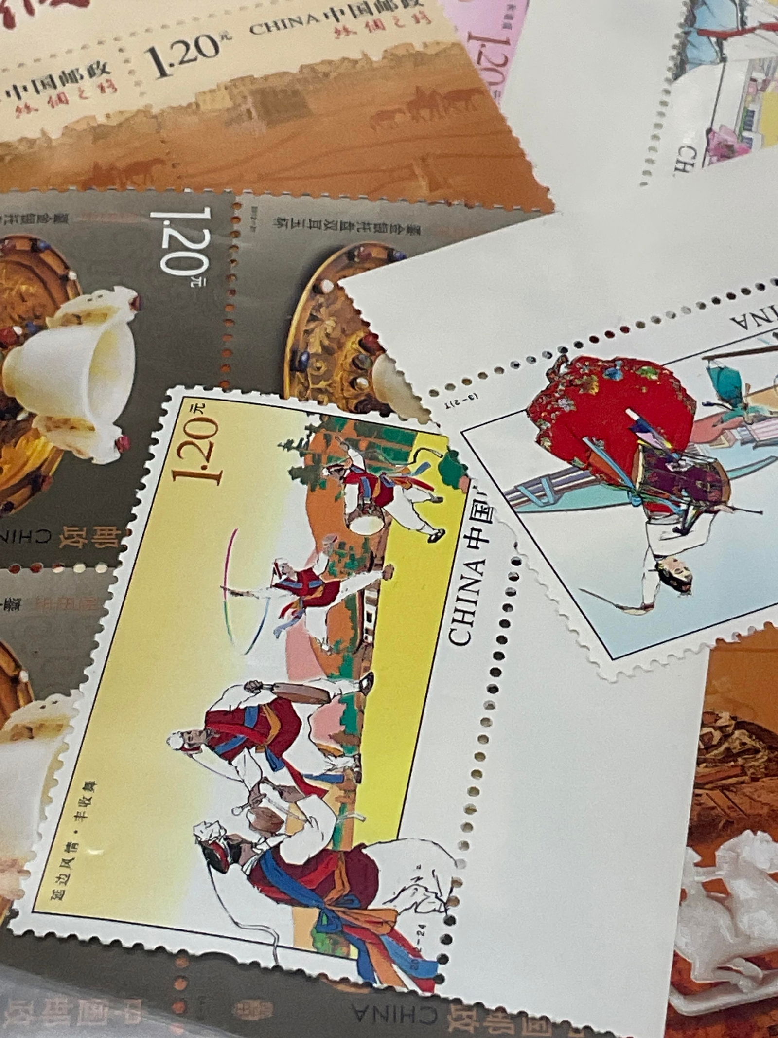 Group Lot 100+ Vintage Stamps & Envelopes, China + (1 of 8)