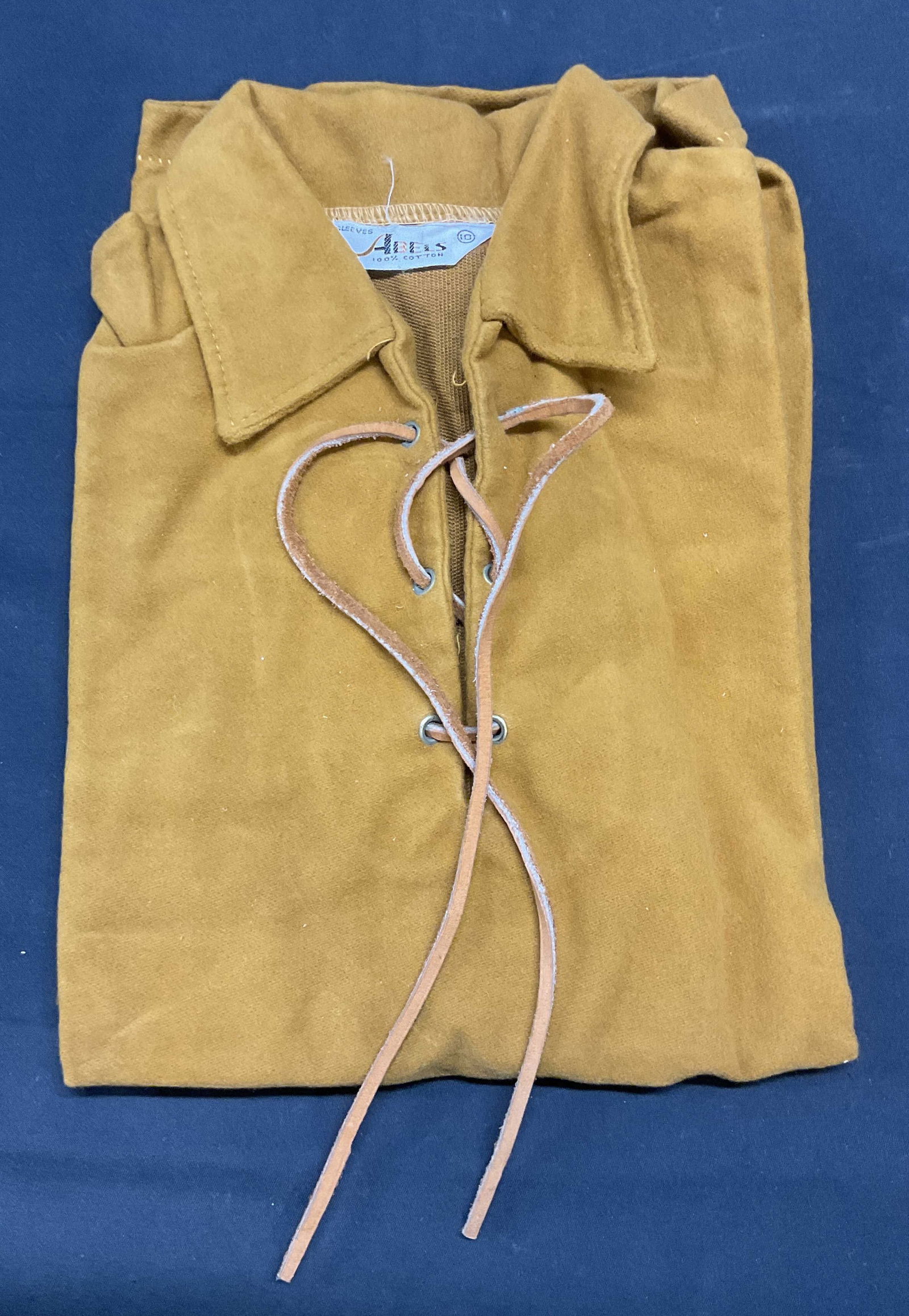 Vintage Abels Brown Faux Suede Cotton Top (1 of 6)