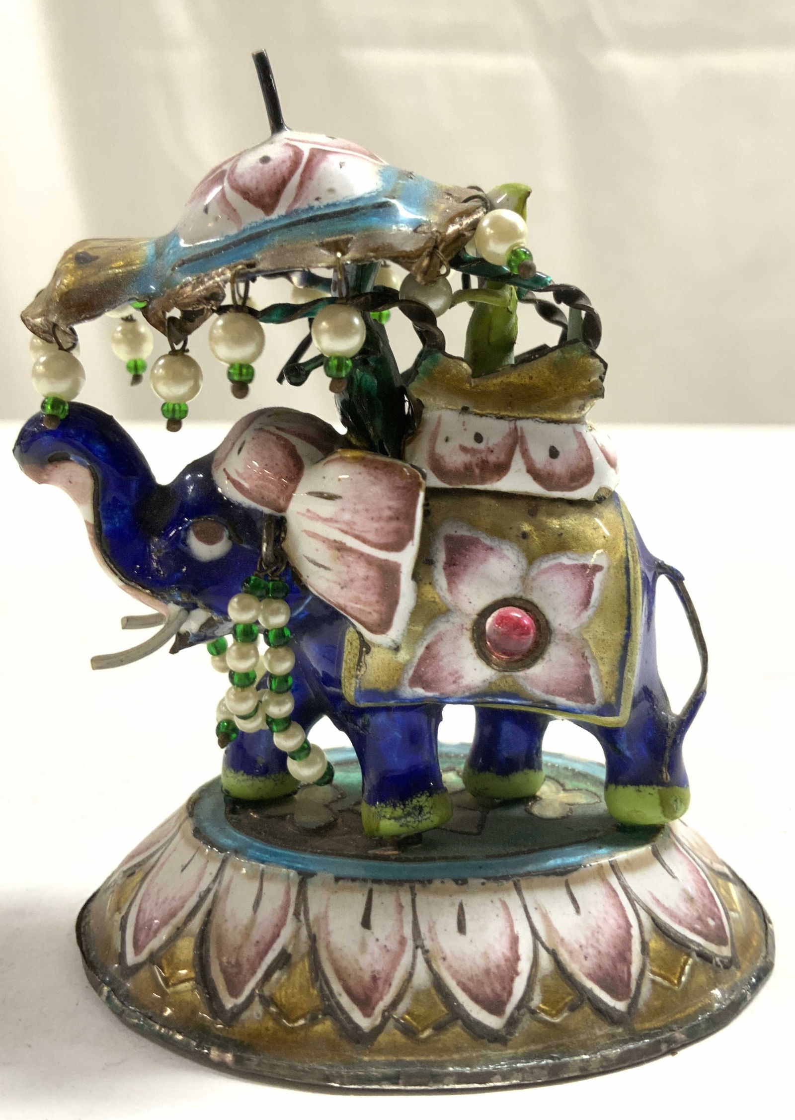 BHI Enamel On Silver Indian Elephant Figure (1 of 6)