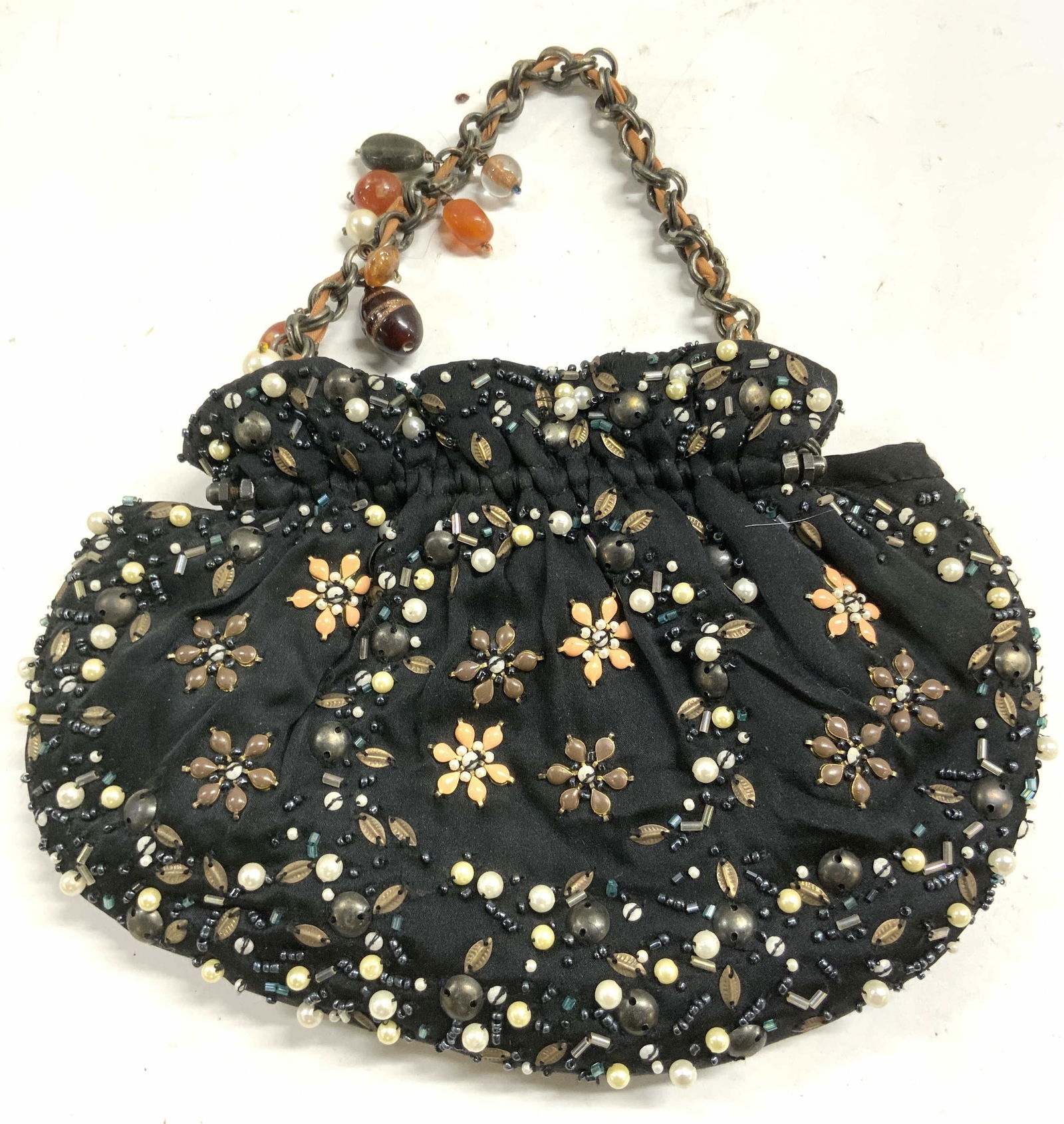 CHAN LUU Silk Beaded Clutch Bag (1 of 9)