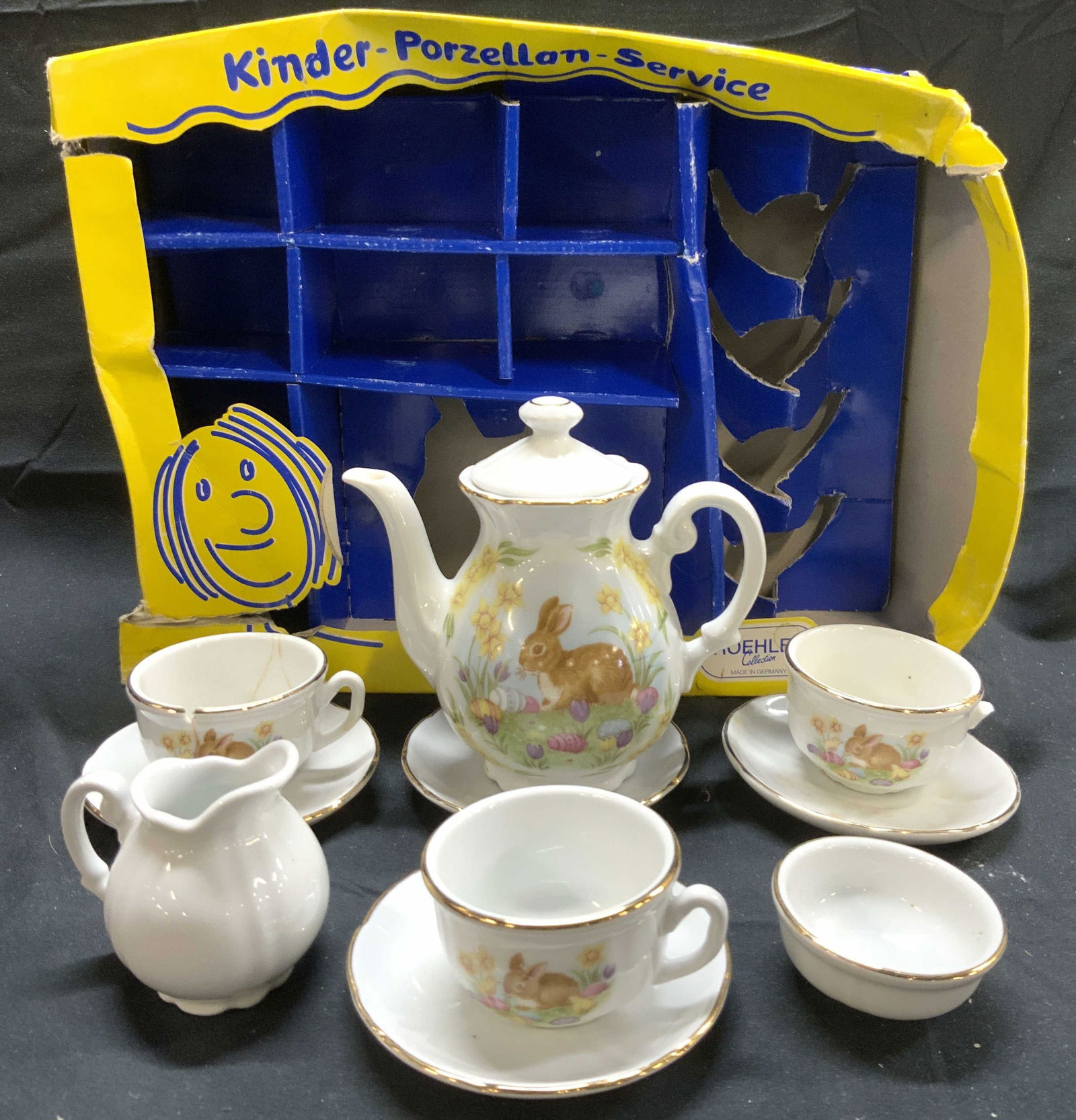 ROEHLER Set 10 Partial Childrens Tea Service W Bx (1 of 9)