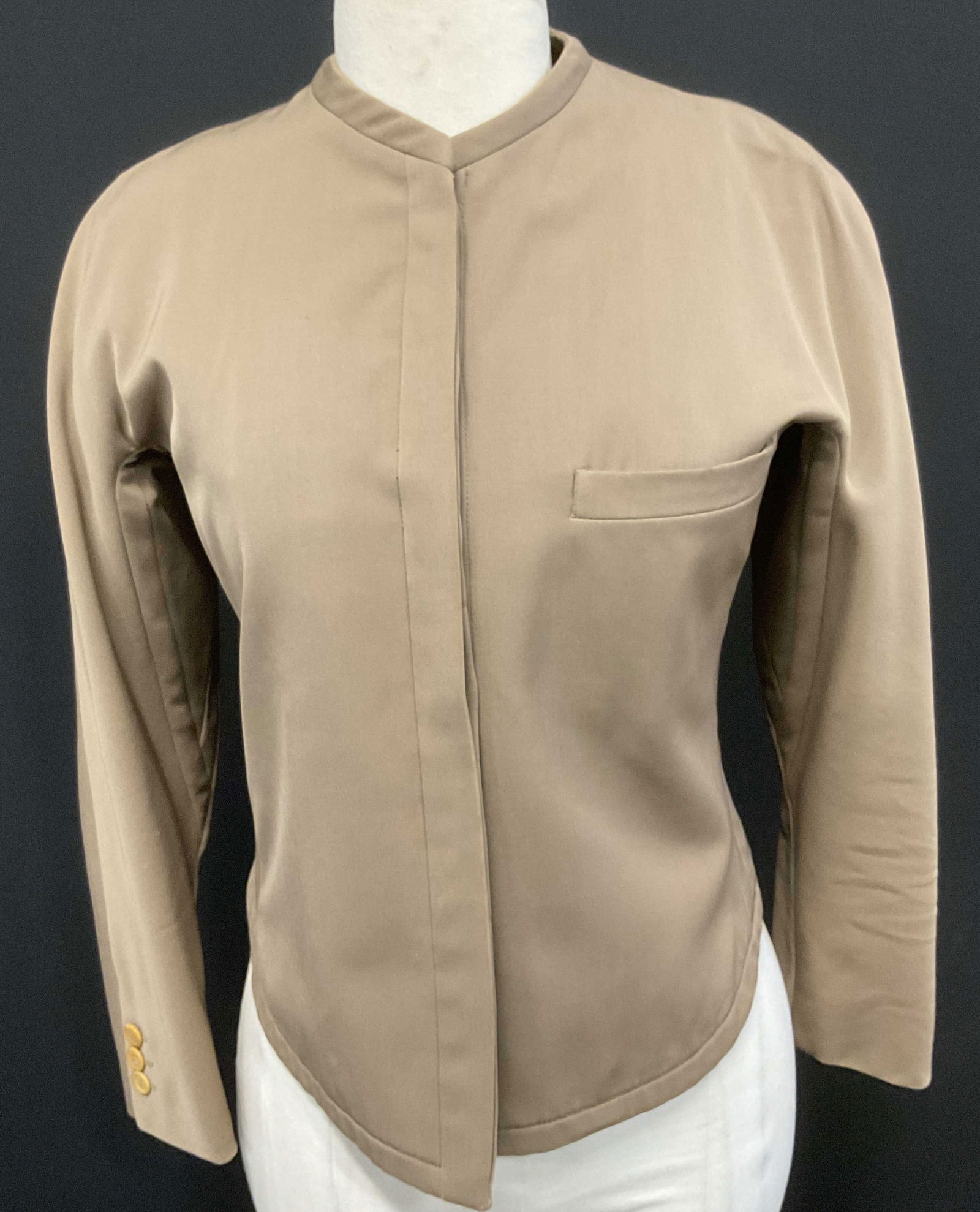 Green Button Front Dress Jacket (1 of 7)