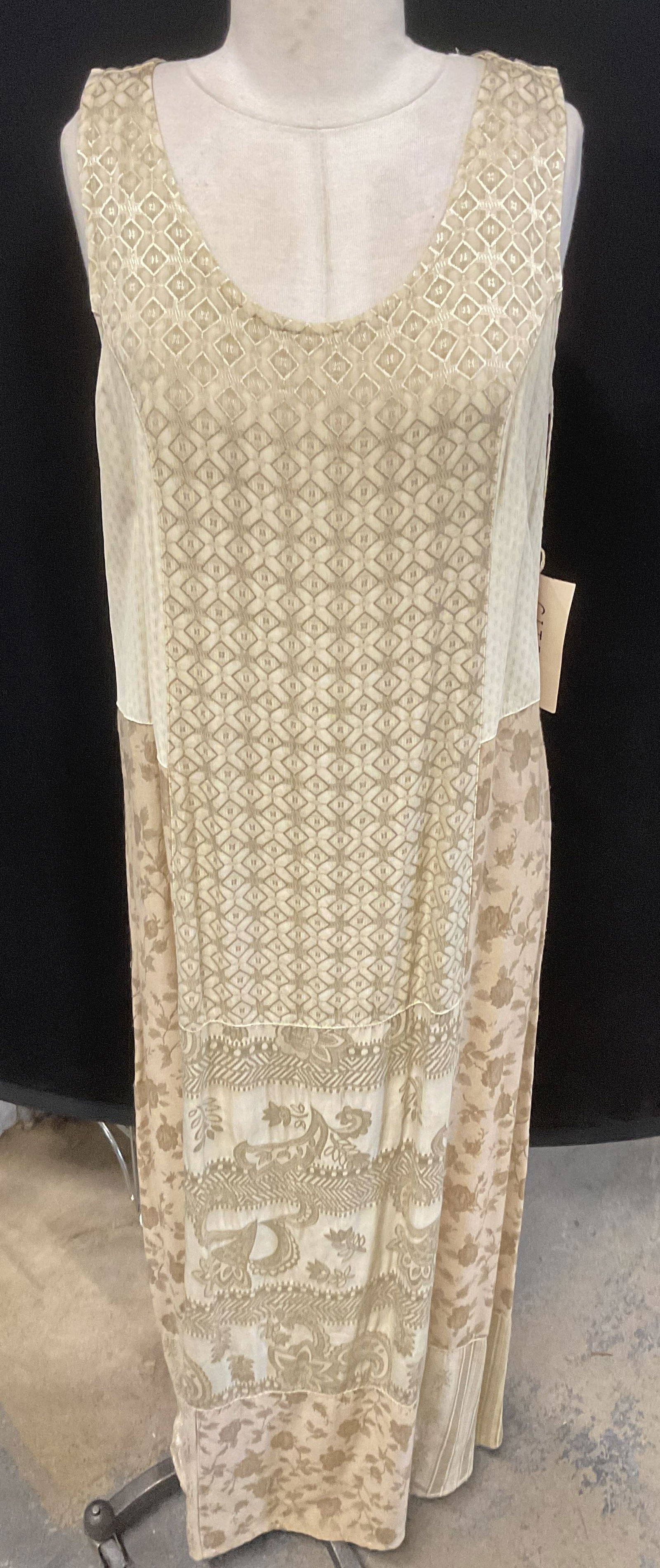 Citron Beige Patchwork Floral Maxi Dress NWT (1 of 6)