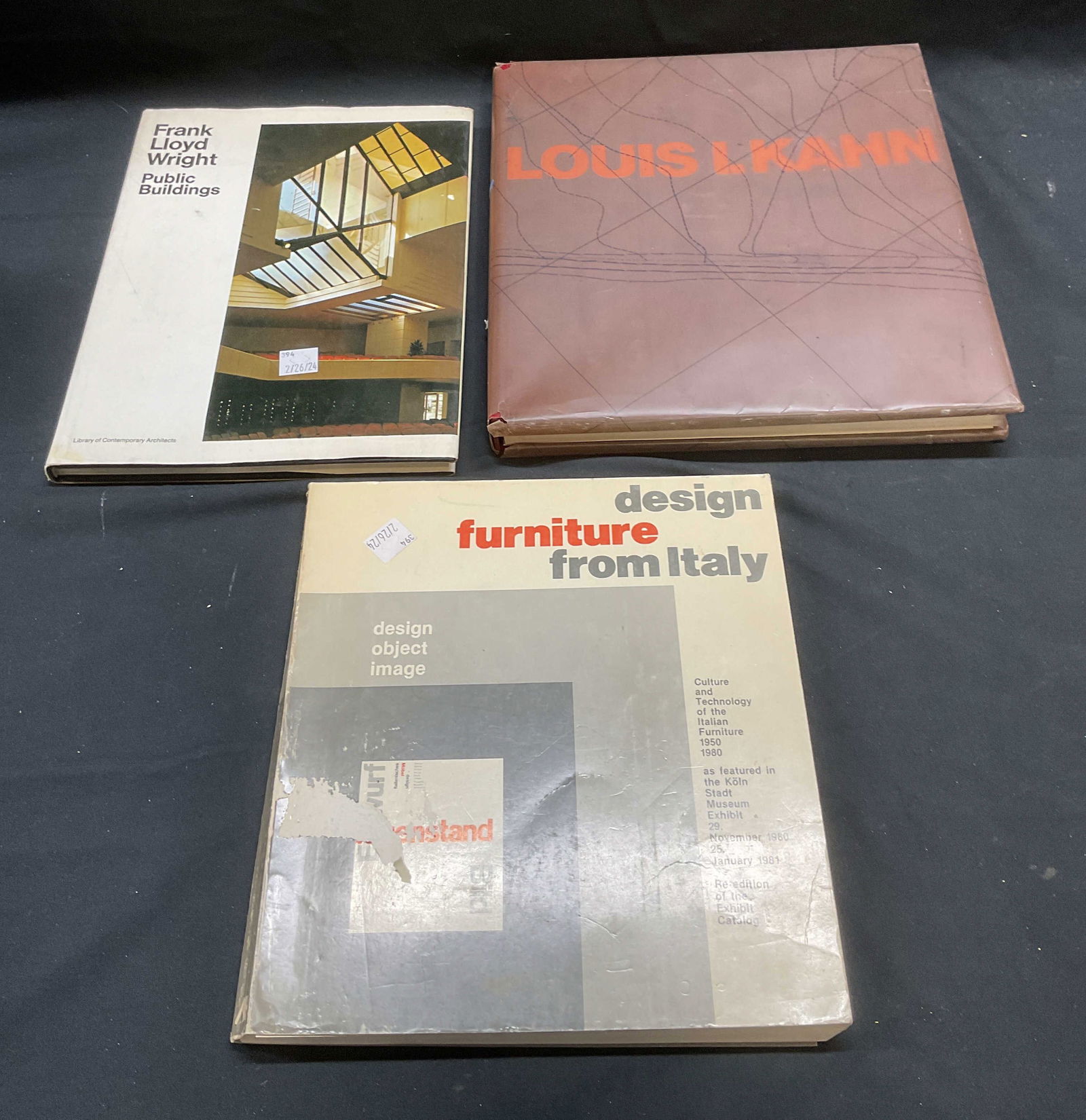 3 Design & Architecture Books, Kahn Wright 1970+ (1 of 8)