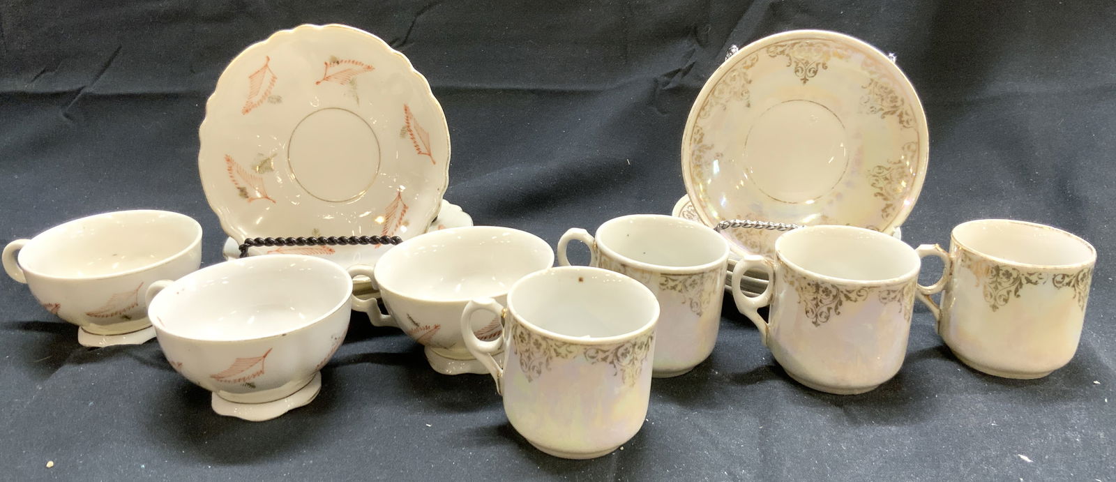 14pc Vtg Partial Porc Tea Sets JG&W NY Germany+ (1 of 8)