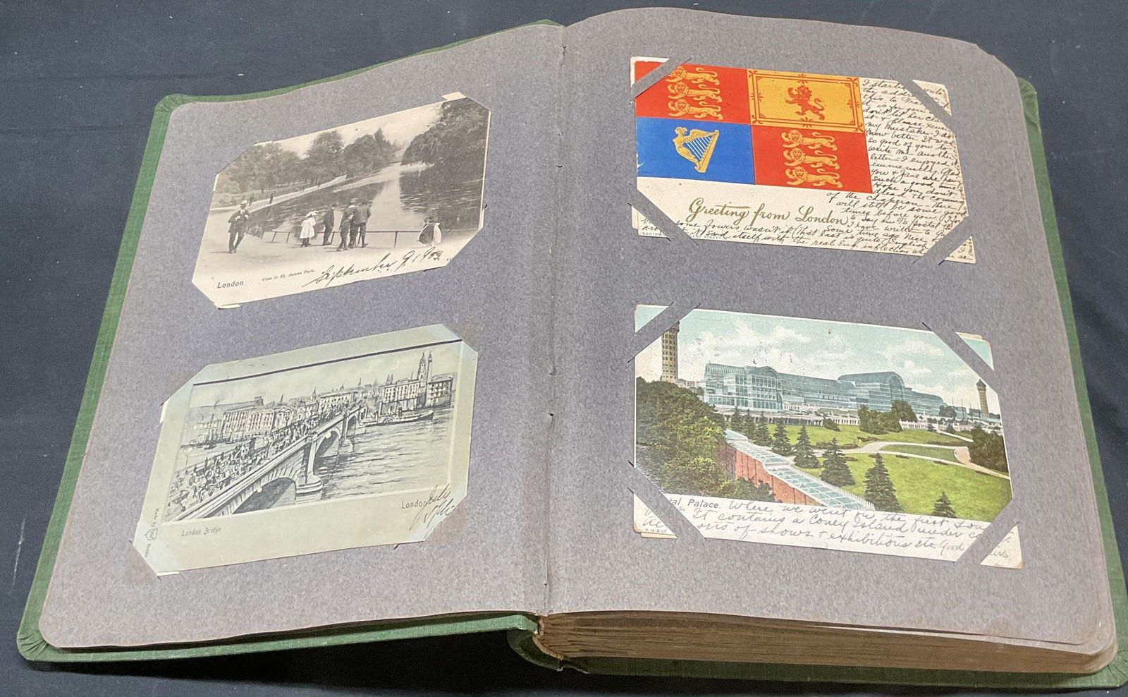 100+ Antique 1900s Foreign Postcards in Album (1 of 10)