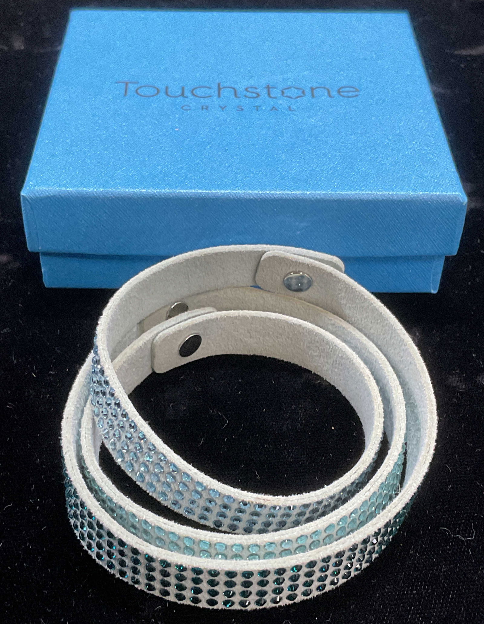 Swarovski Touchstone Crystal Blue Wrap Bracelet (1 of 6)