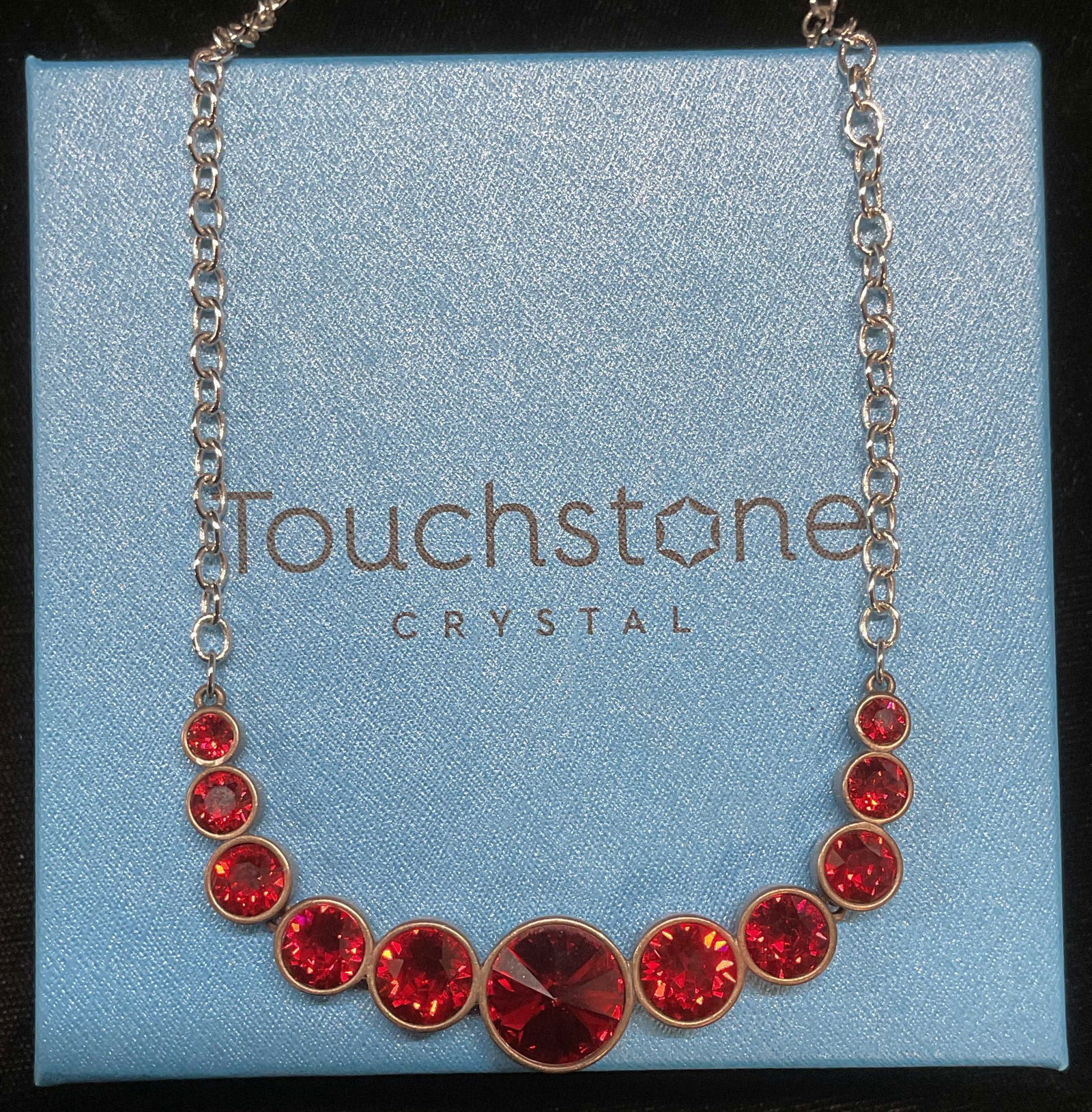 Swarovski Touchstone Red Crystal Necklace (1 of 6)