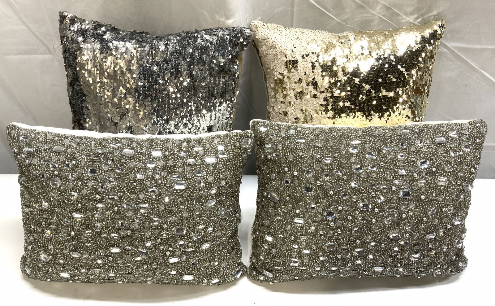 Lot 4 Sequin & Rhinestone Pillows (1 of 8)