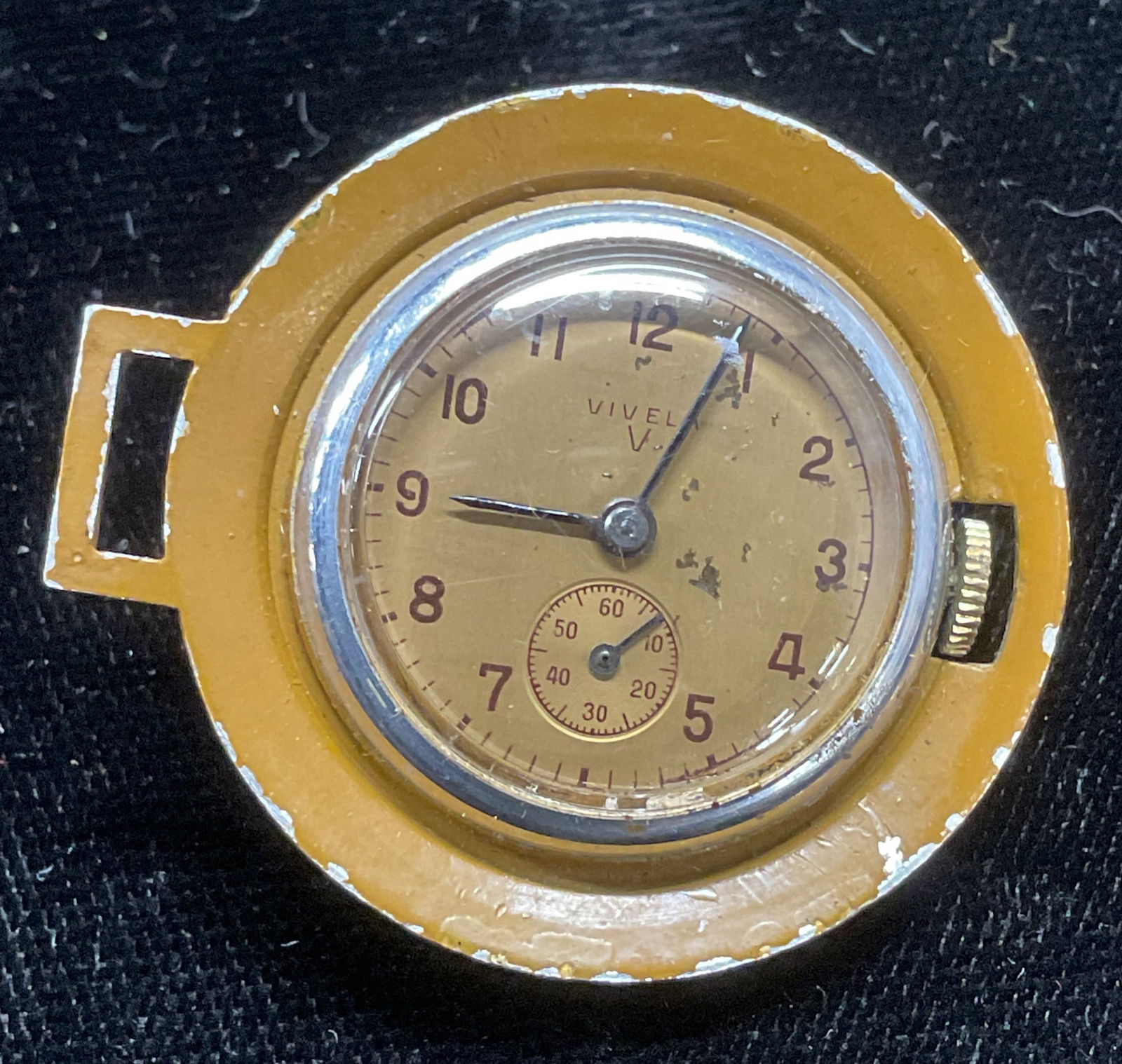 Vintage Vivela Watch Pendant w USA Flag (1 of 6)