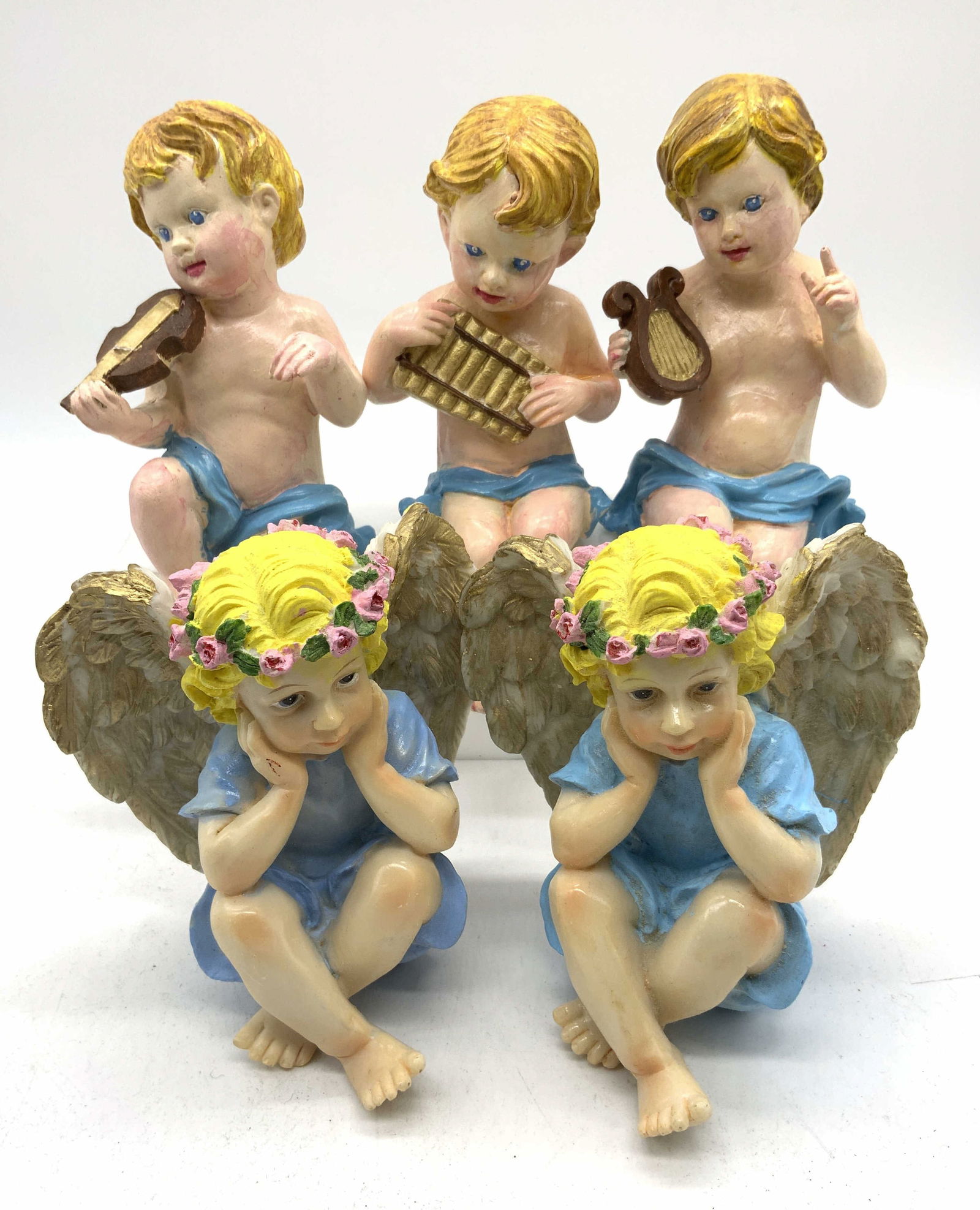 Lot 5 Decorative Angel / Cupid Figurals (1 of 11)