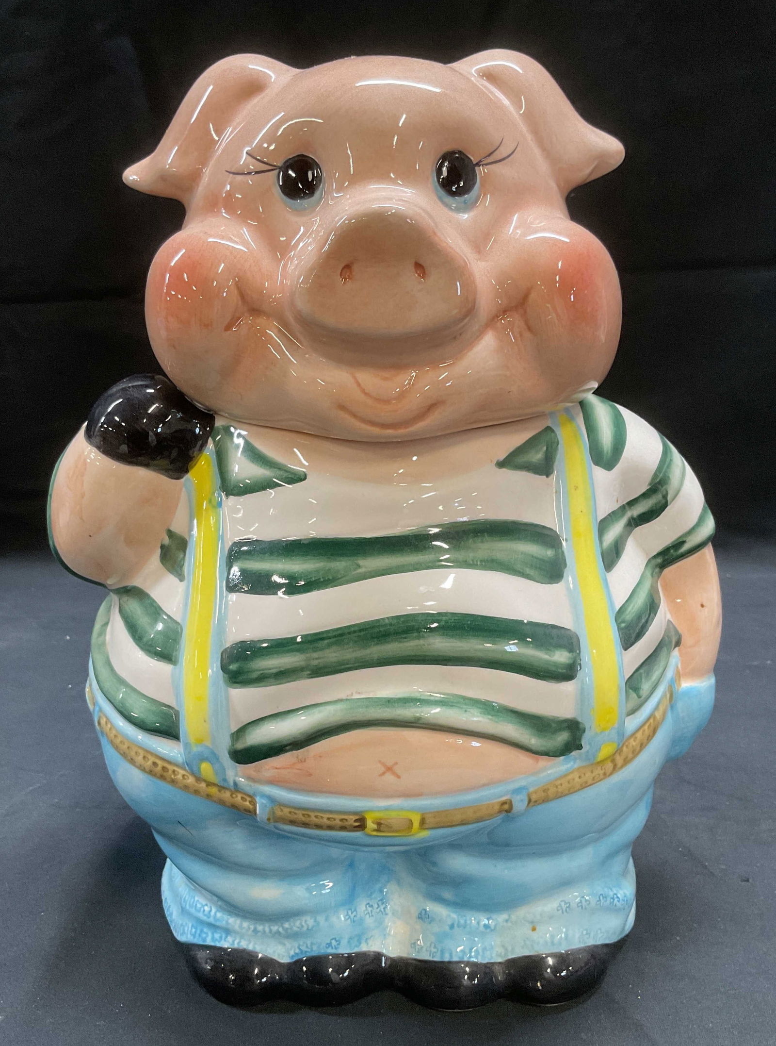 Savoy Ceramic Hand Painted Pig Cookie Jar (1 of 8)