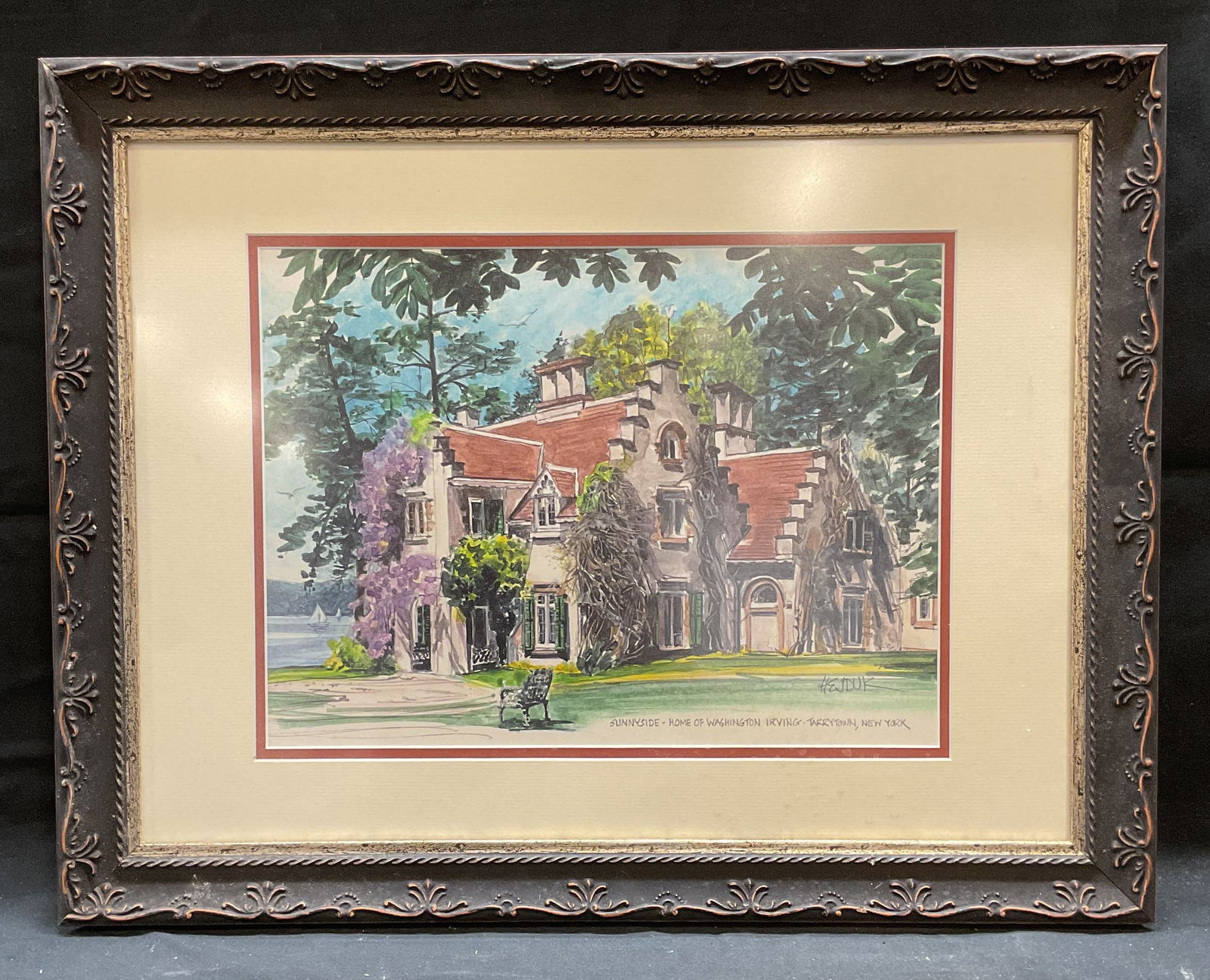 Framed Linda Hejduk Sunnyside Washington Irving (1 of 7)