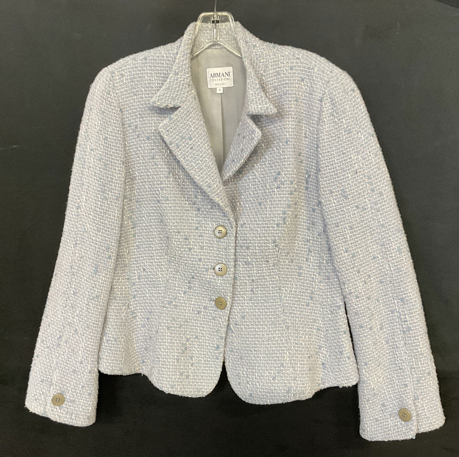 ARMANI COLLEZIONI Blue & Pink Woven Blazer, It (1 of 7)