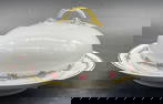 Z.S.&CO. BAVARIA Signed Porcelain Butter Dish, Lid