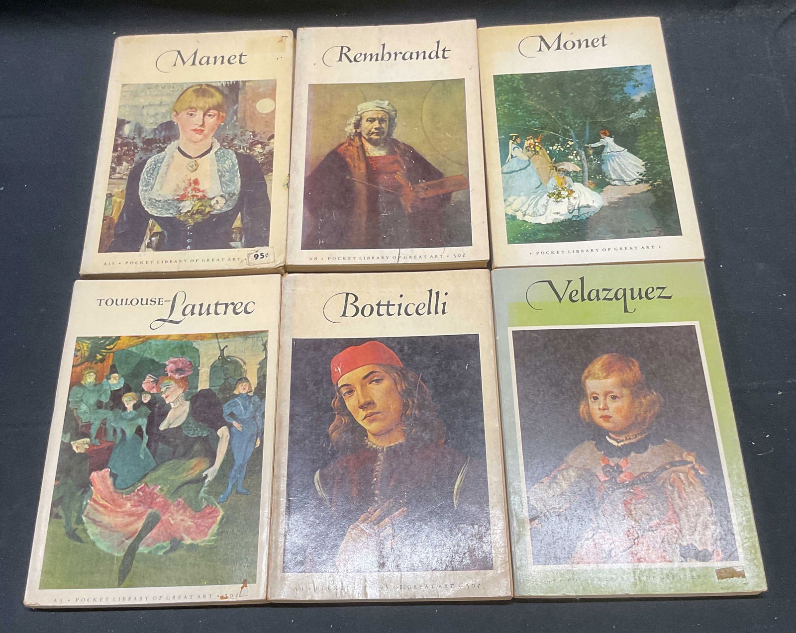 6 Pocket Library of Great Art Books, Illustr 1950s (1 of 10)