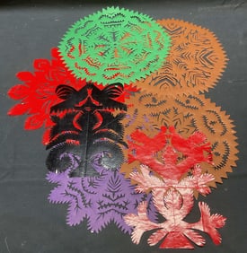 Group Polish Folk Art Rooster & Star Cut Outs