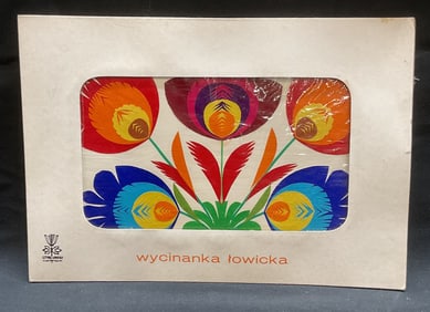 Wycinanka Lowicka Polish Folk Art Flower Cut Out