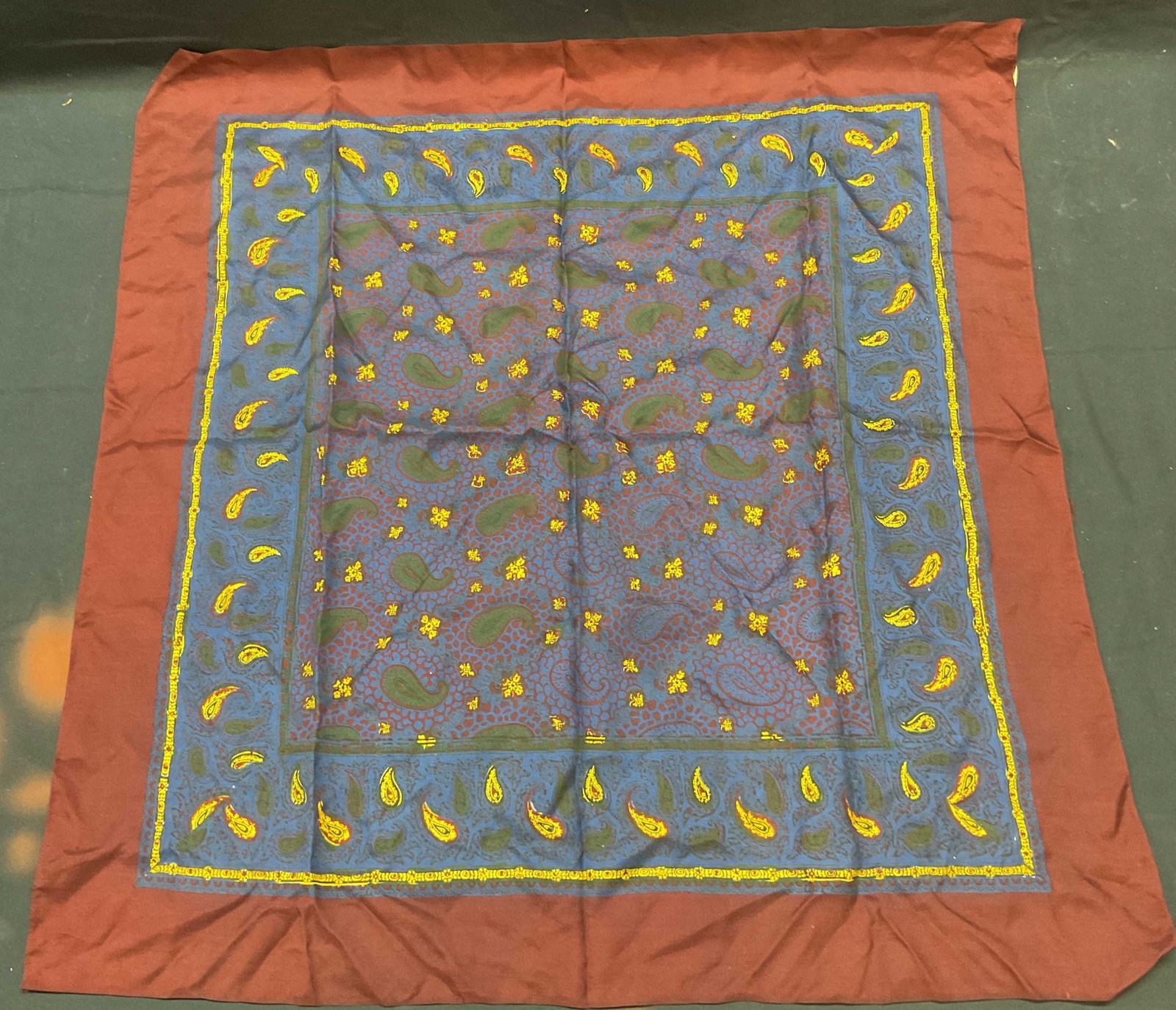 Brooks Brothers Blue & Red Paisley Scarf (1 of 6)