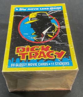 Group Lot Vtg Dick Tracy Movie Trading Cards: Group lot of 30+ pieces vintage Topps Dick Tracy Movie Trading Cards. Cards measure approx 3.5 x 2.5 inches. Not examined individually or for set completion. All cards may have some wear