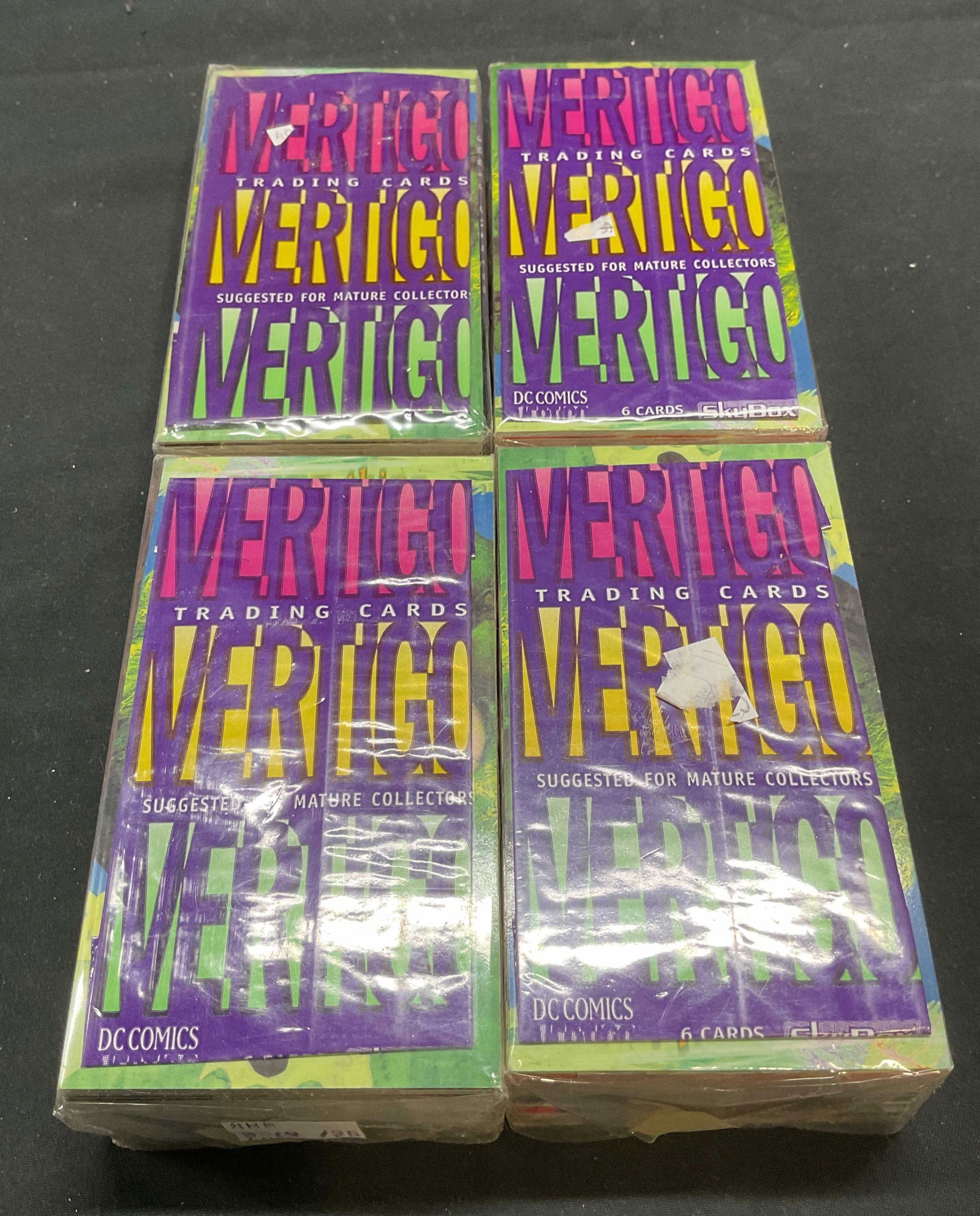 Group Lot 100+ Vertigo Mature/Adult Trading Cards: Group lot of 100+ pieces of vintage Vertigo mature/adult content trading cards. Not examined individually or for set completion. Cards measure approx 4.5 x 2.5 inches. All cards may have some wear con