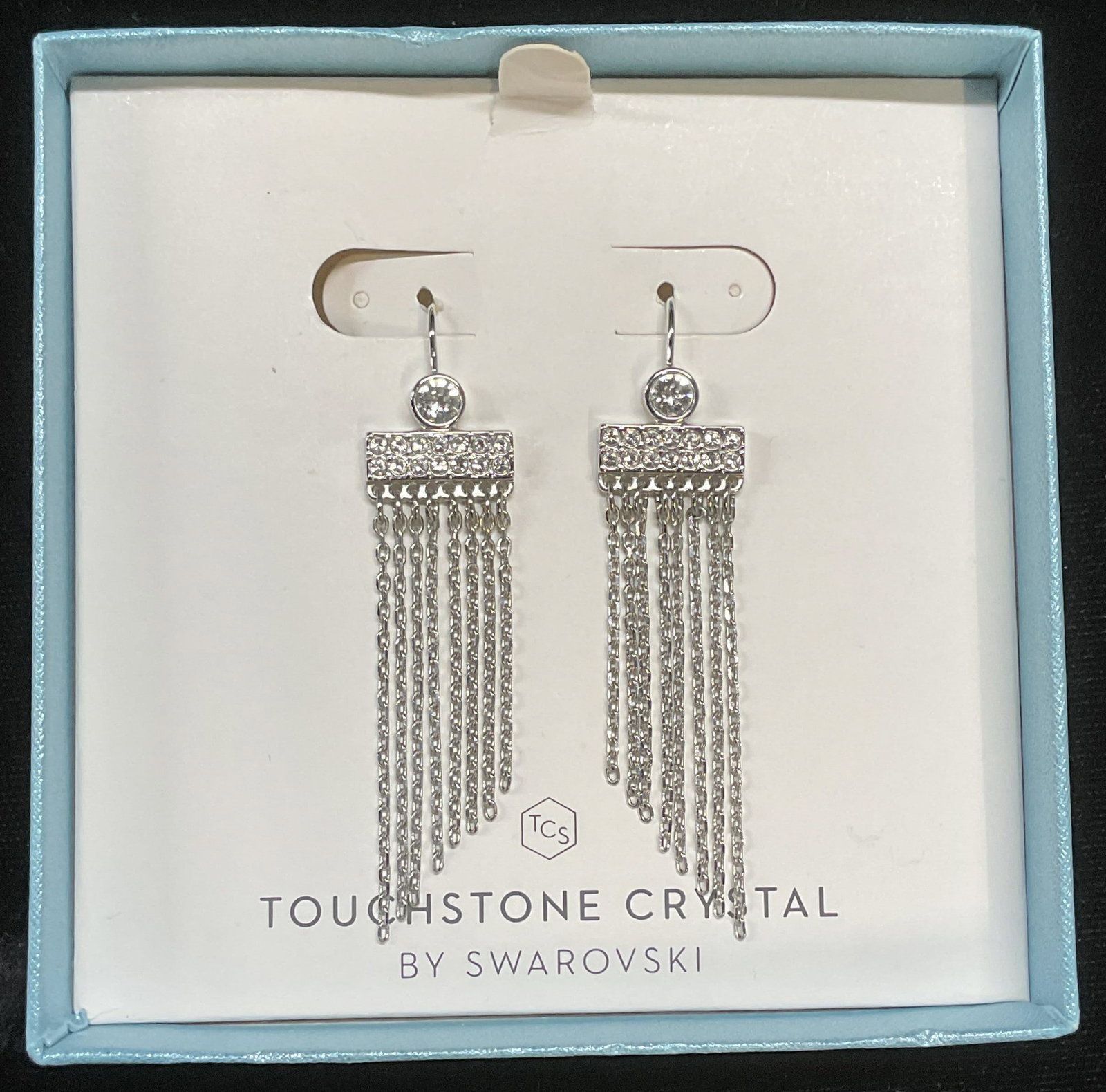 Swarovski Touchstone Crystal Chain Earrings (1 of 6)