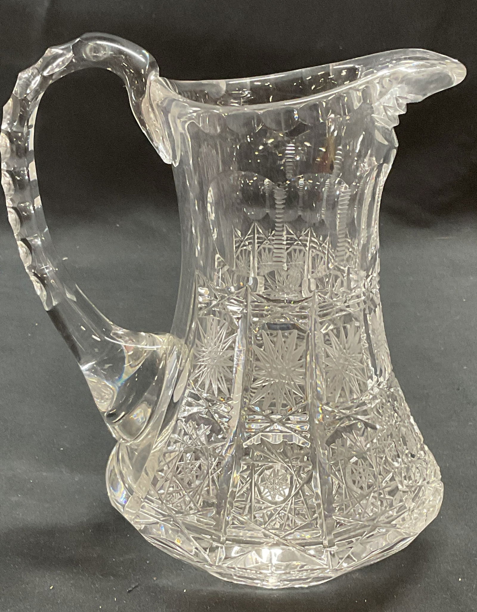 Hand Cut Crystal Starburst Pitcher (1 of 6)