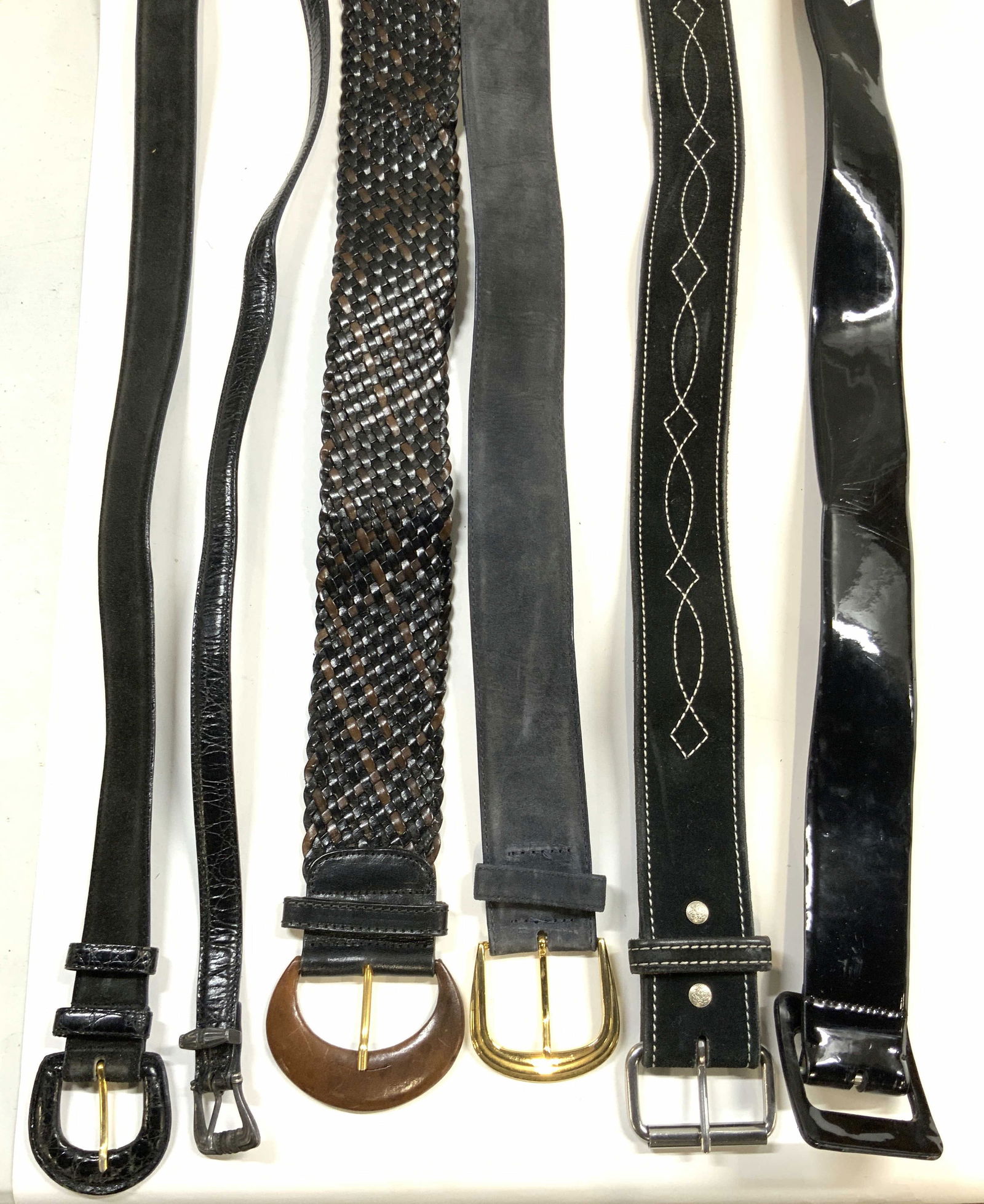 Lot 6 Assorted Womens Leather Belts (1 of 12)
