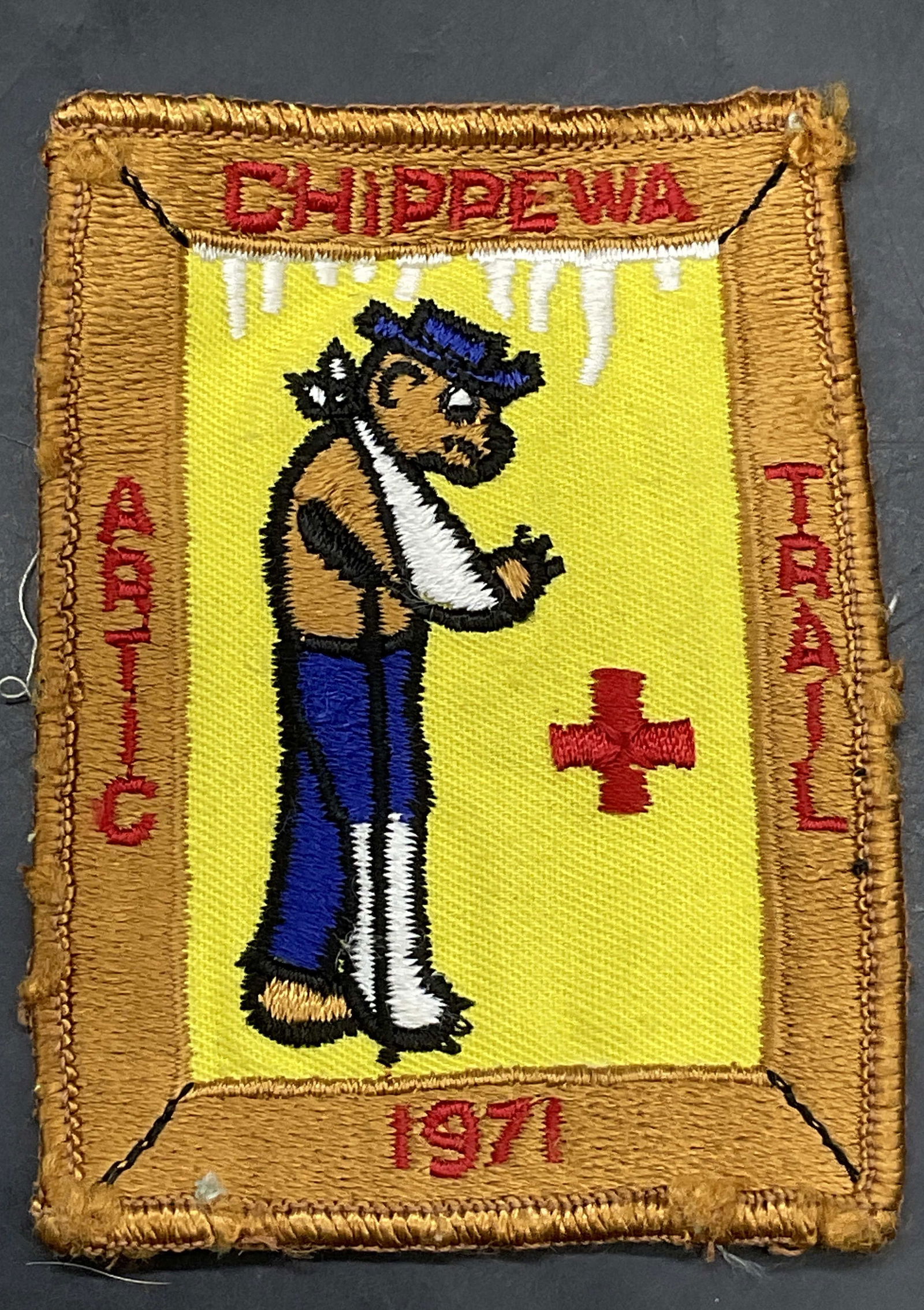 CHIPPEWA ARTIC TRAIL 1971 First Aid Fabric Patch (1 of 7)