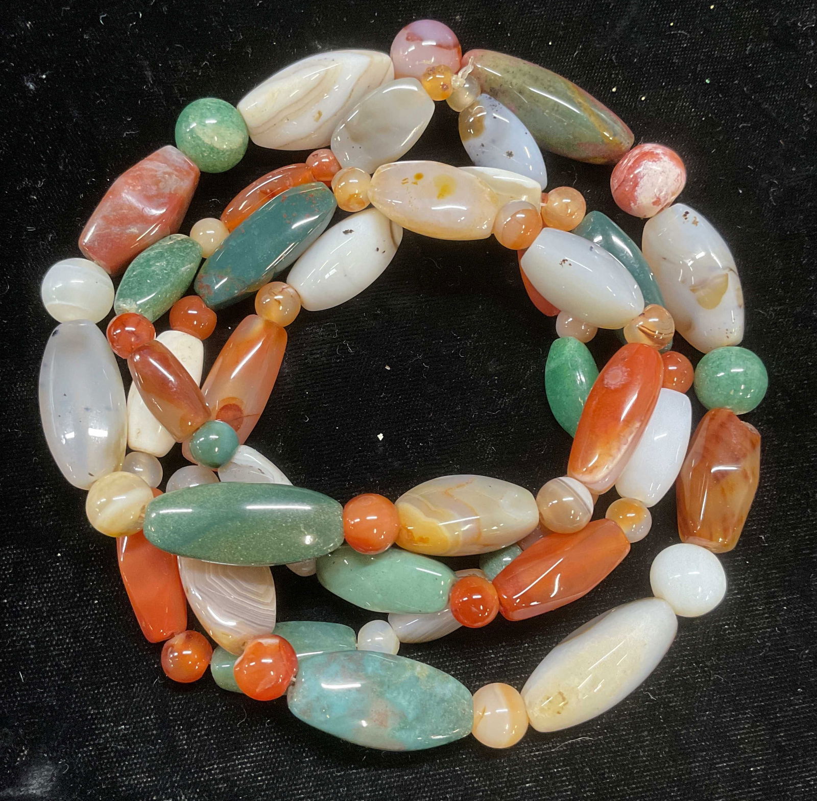 Beaded Semiprecious Gemstone Necklace (1 of 7)