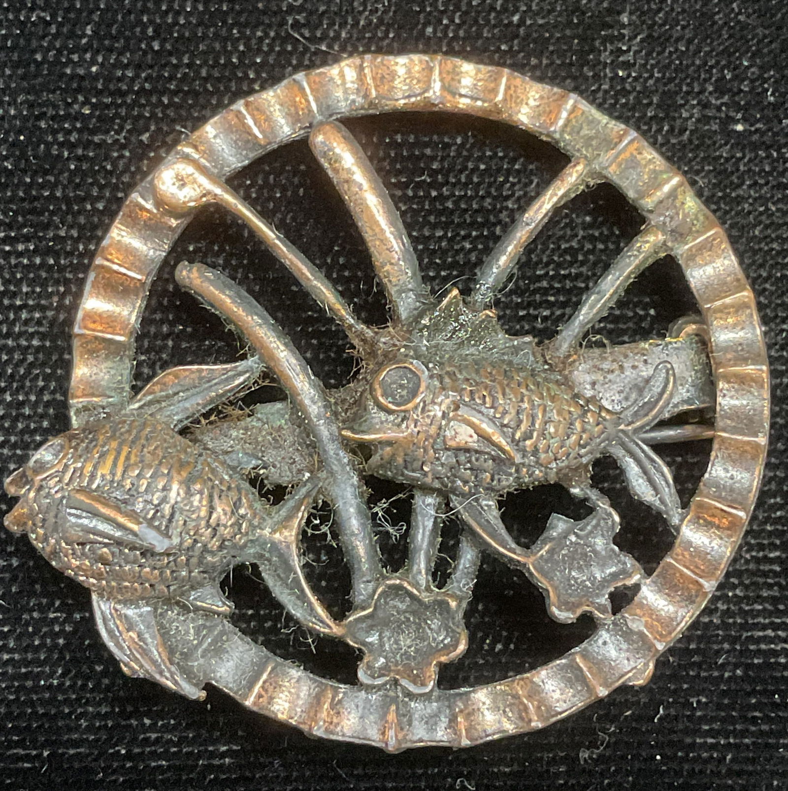 Vintage Copper Fish Brooch (1 of 6)