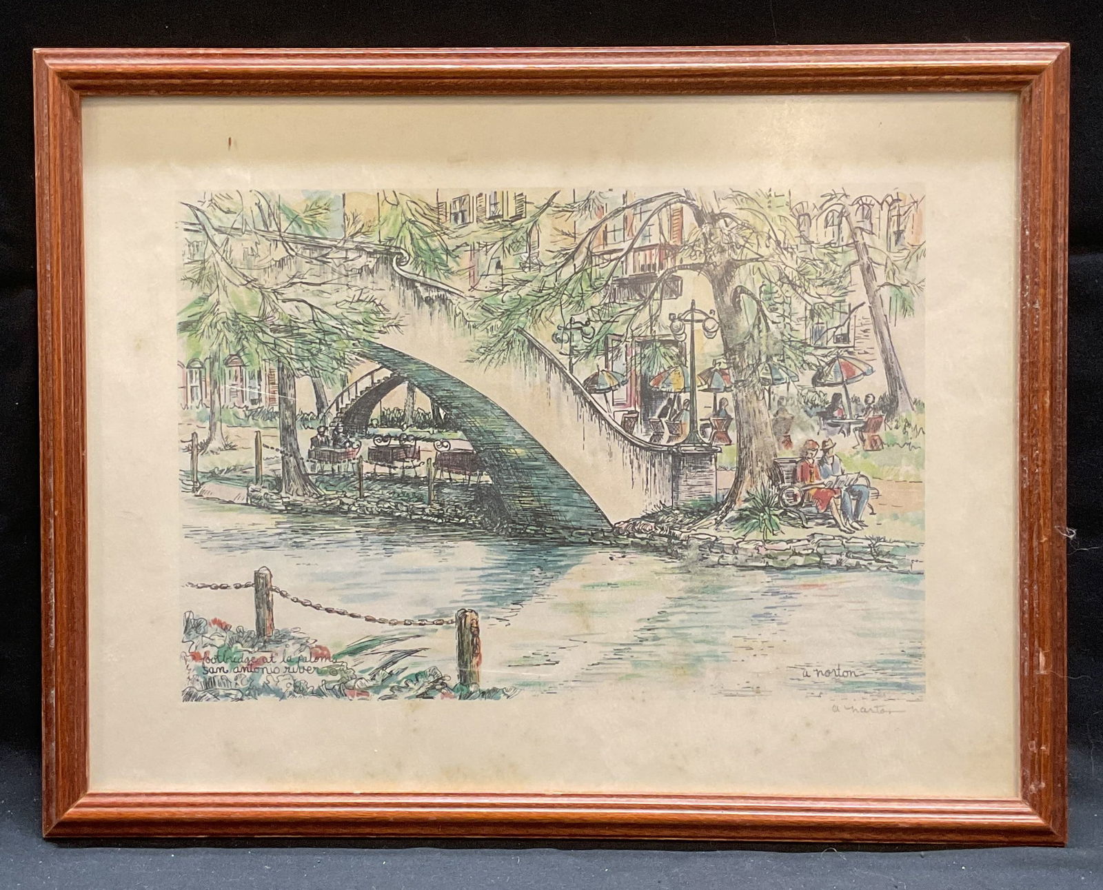 Signed A Norton Footbridge at La Paloma Litho (1 of 6)