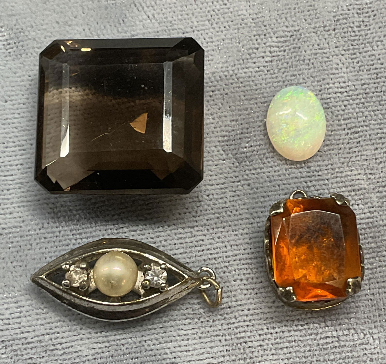 Lot 4 Sterling Silver Clasp & Pendant, More (1 of 9)