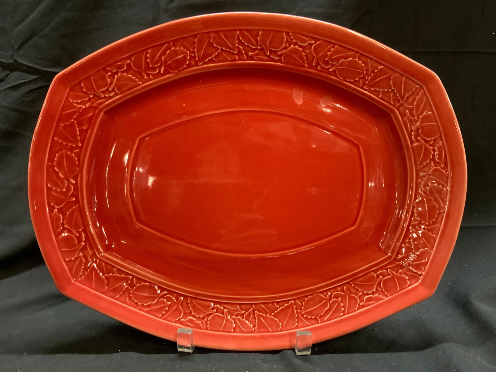 DANSK INTL Red Ceramic Serving Dish (1 of 8)