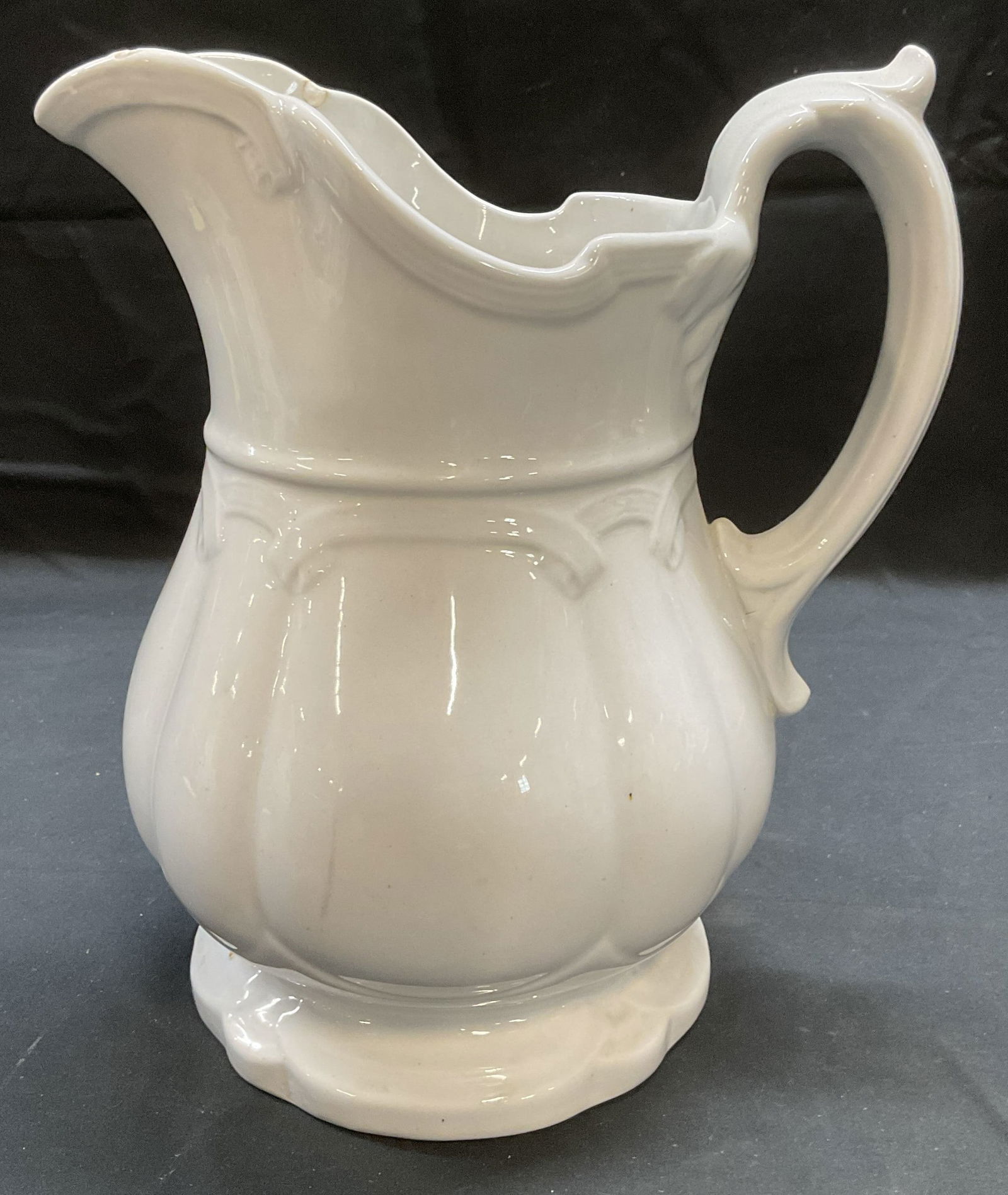 Antique John Alcock Ironstone Pitcher, England (1 of 8)