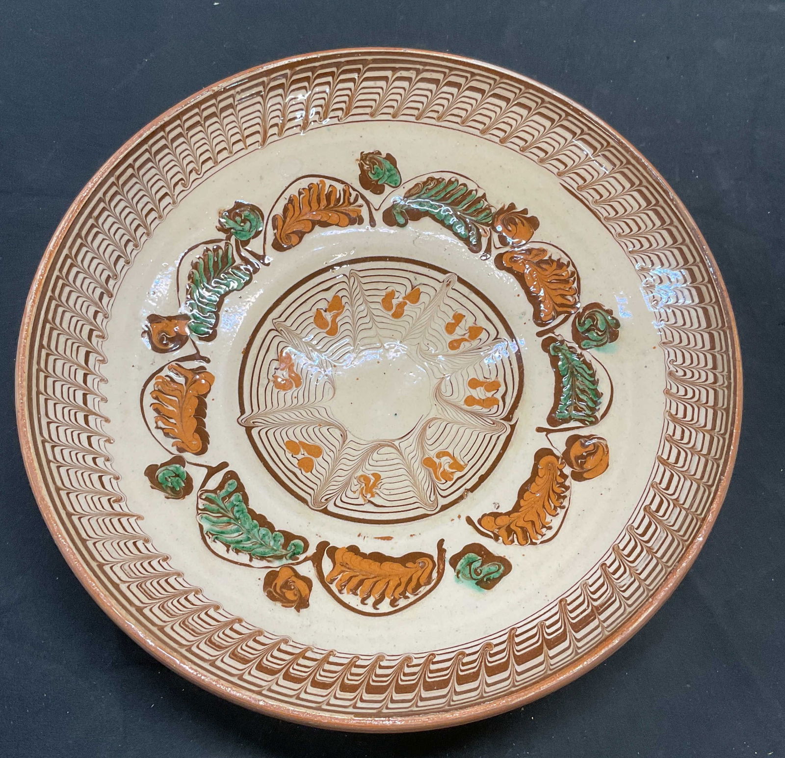 Vintage Signed Handmade Ceramic Wall Plate (1 of 6)