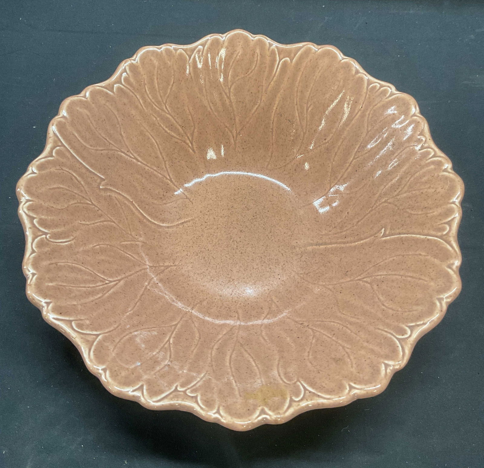 MCM Vtg Woodfield Steubenville Ceramic Leaf Bowl (1 of 6)