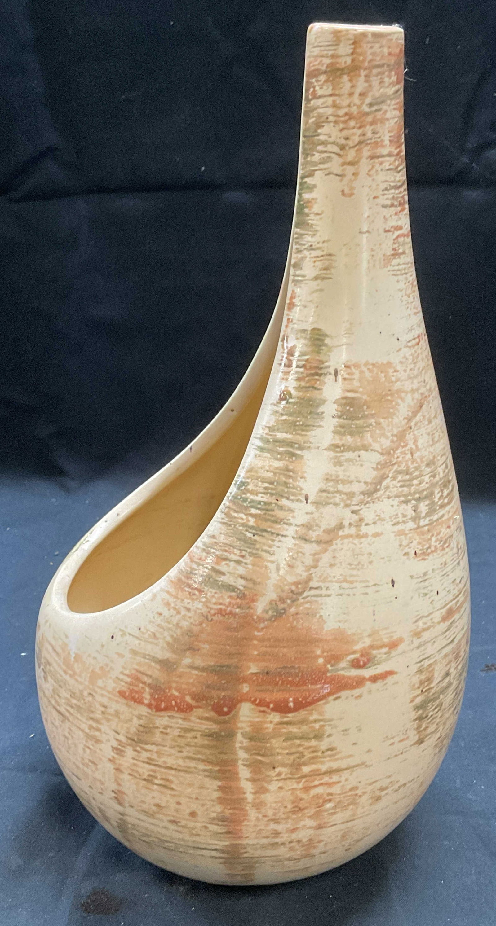 MCM Vintage Art Pottery Teardrop Vase Planter (1 of 6)