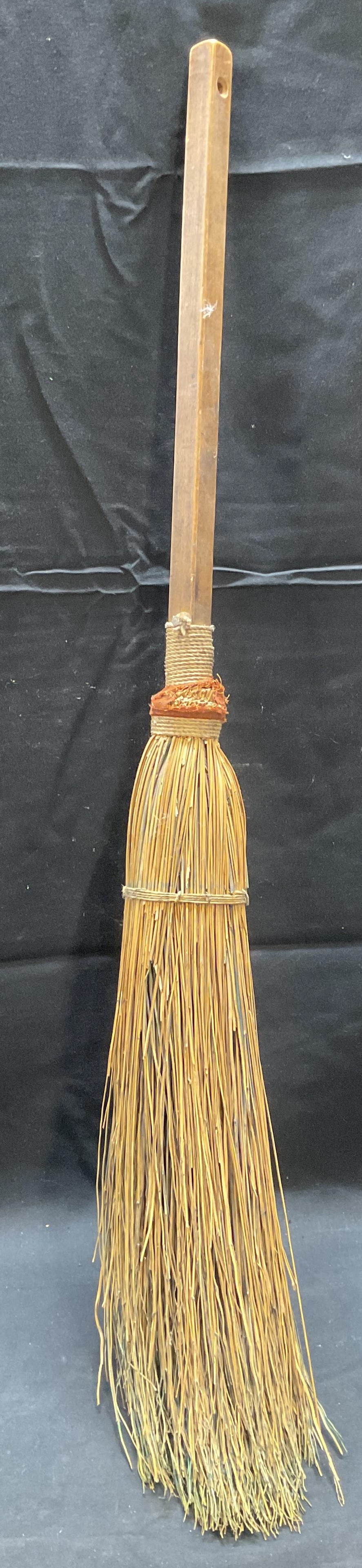 Vintage Wood Handle Straw Broom (1 of 6)