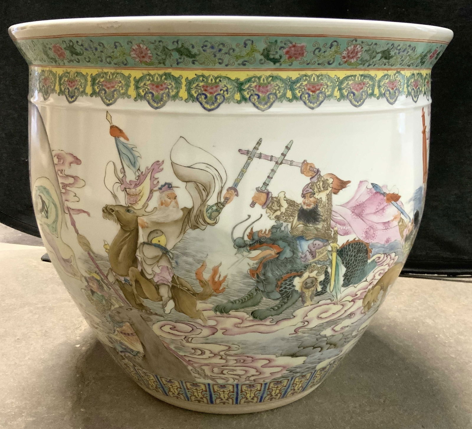 Vintage Hand Painted Asian Porcelain Planter (1 of 9)