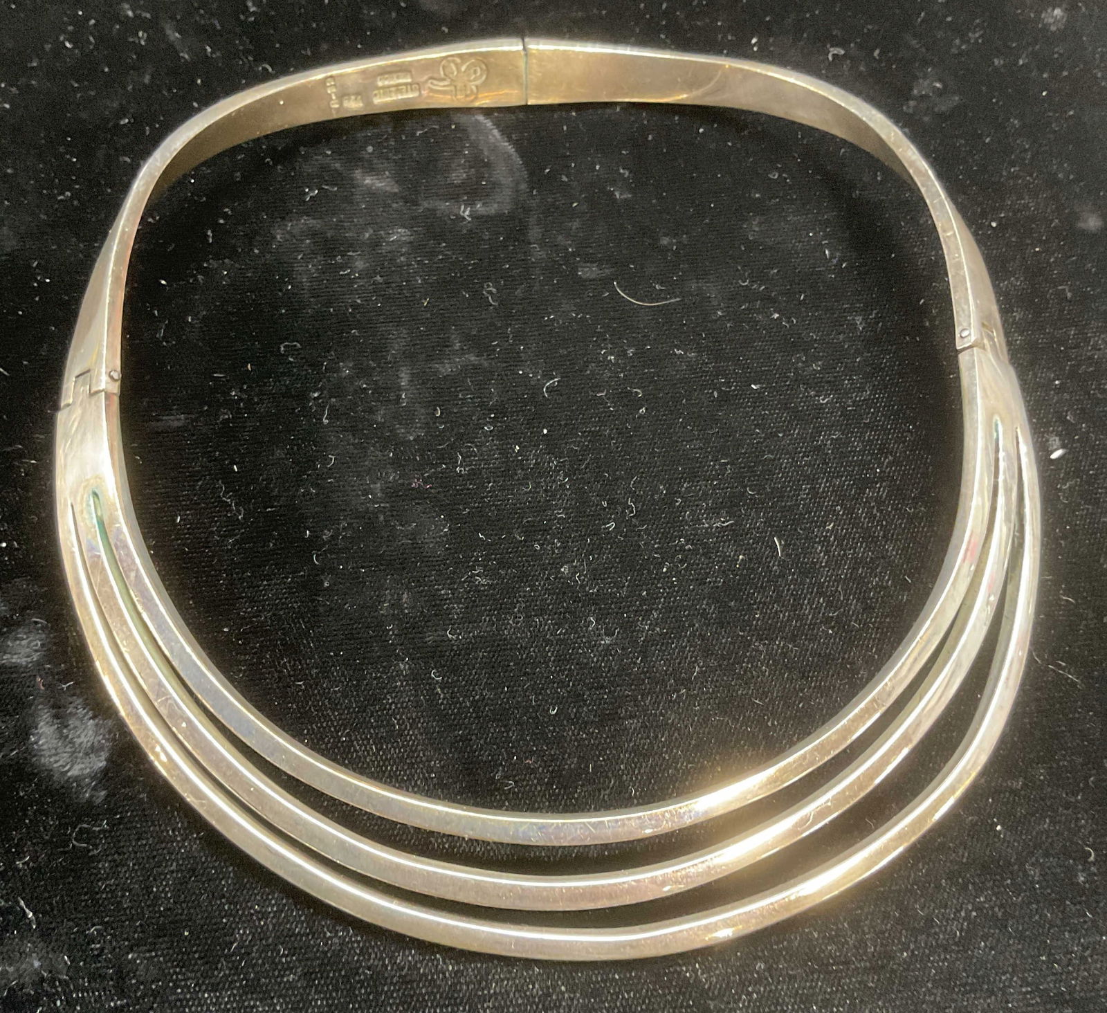 JRZ Sterling Silver Collar Necklace, Mexico 3+Ozt (1 of 6)