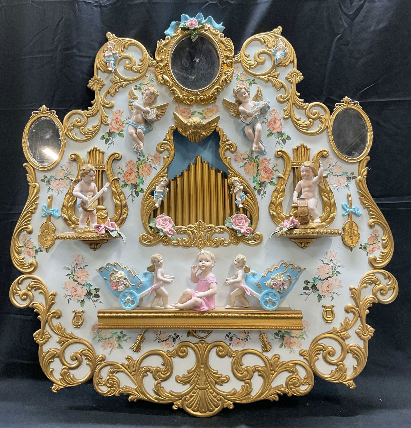 Ellie Haggerty Porcelain Cherub Carousel Panel (1 of 7)