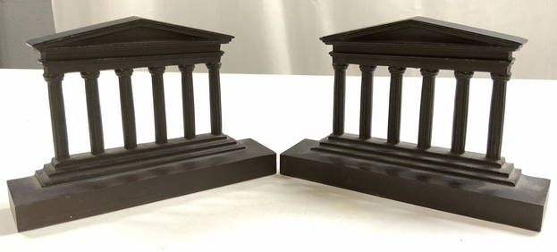 Antq Pr Bradley&Hubbard Bronzed Bookends Grk Clmns (1 of 8)