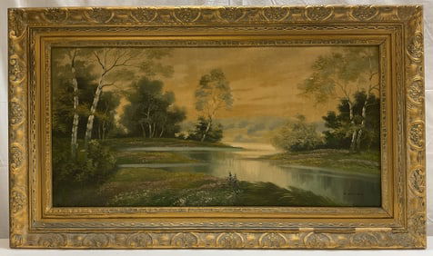 Signed Paul Kujal Landscape Oil Painting