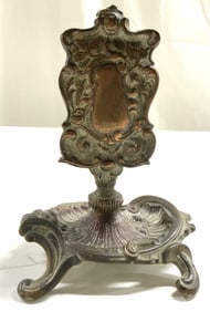 Antique Iron Pedestaled Matchbox Holder