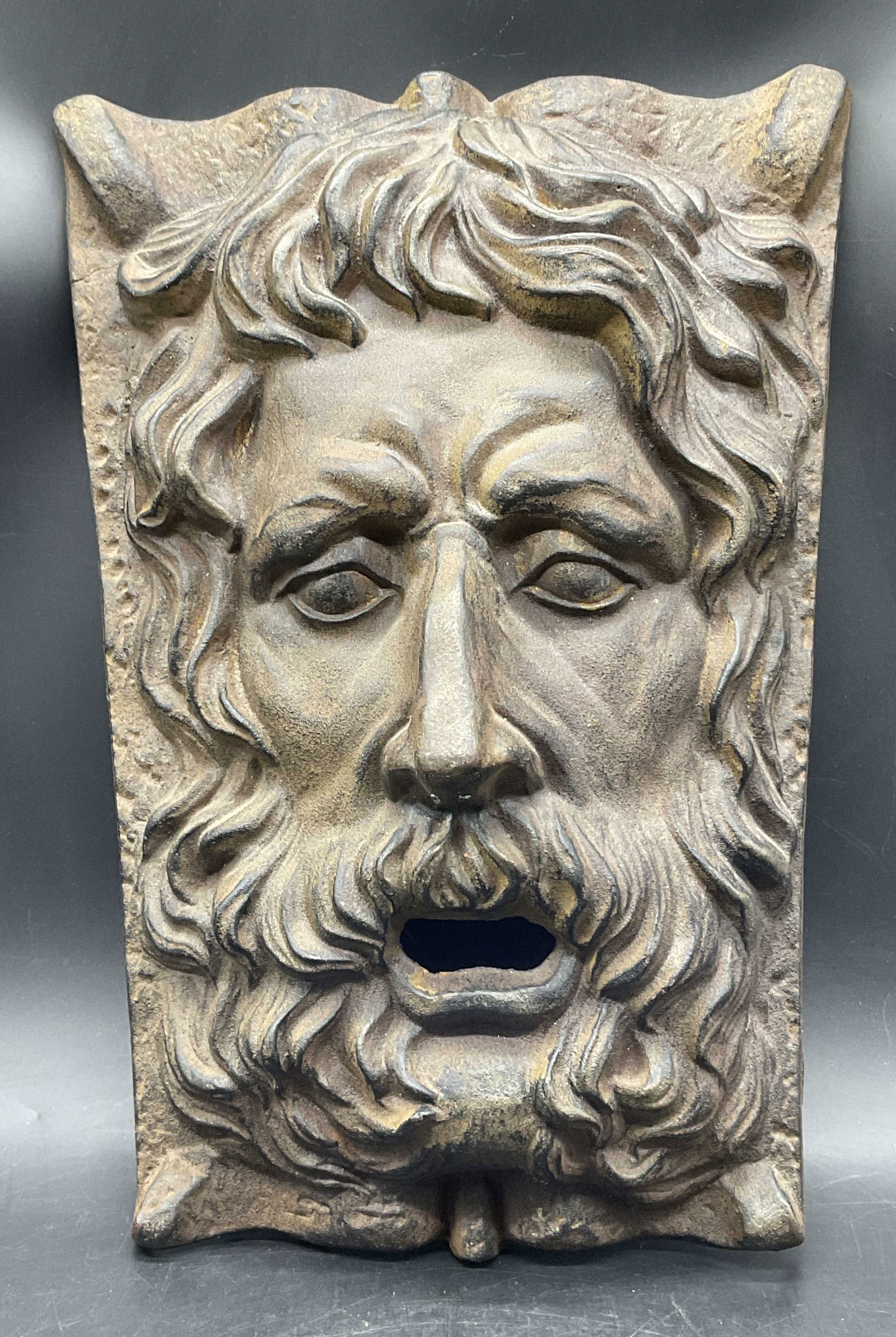 Iron Face Figural Wall Hanging (1 of 8)