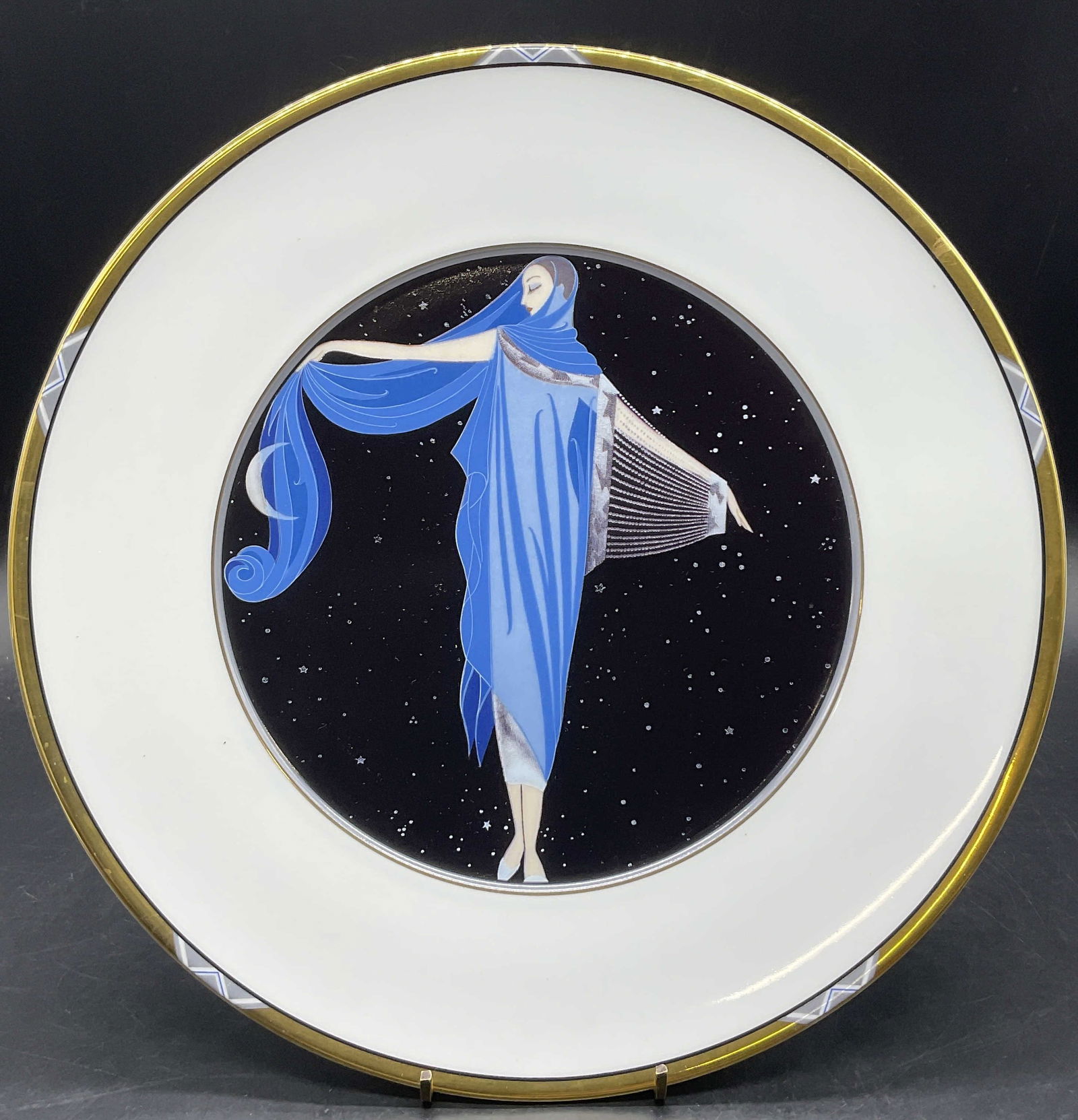 1988 ERTE MOONLIGHT UH200 Fine China Plate, WG (1 of 8)